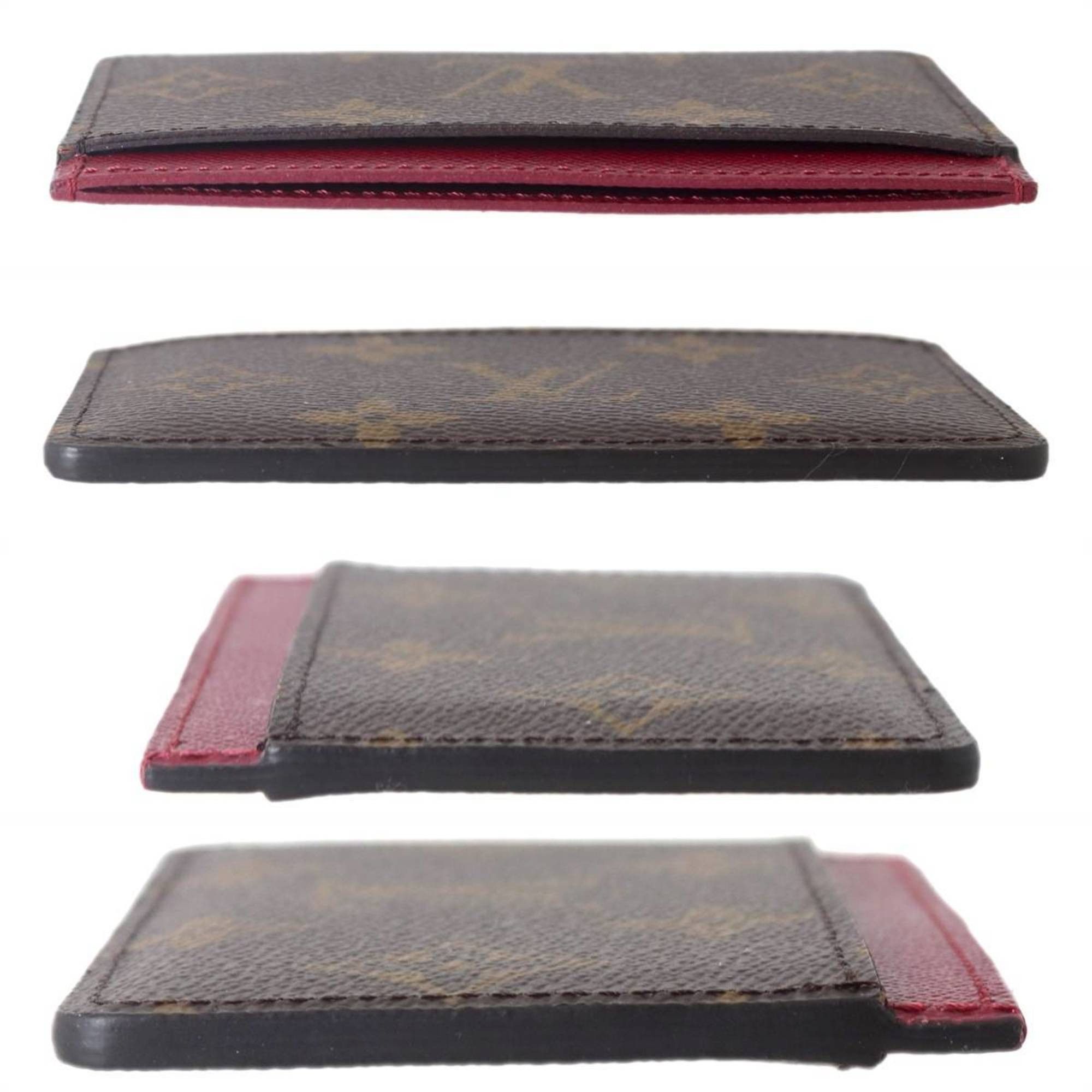 Other LOUIS VUITTON Porte Carte Sample Card Case/Business Holder Monogram Fuchsia M60703 Size ONE SIZE - 4 Thumbnail