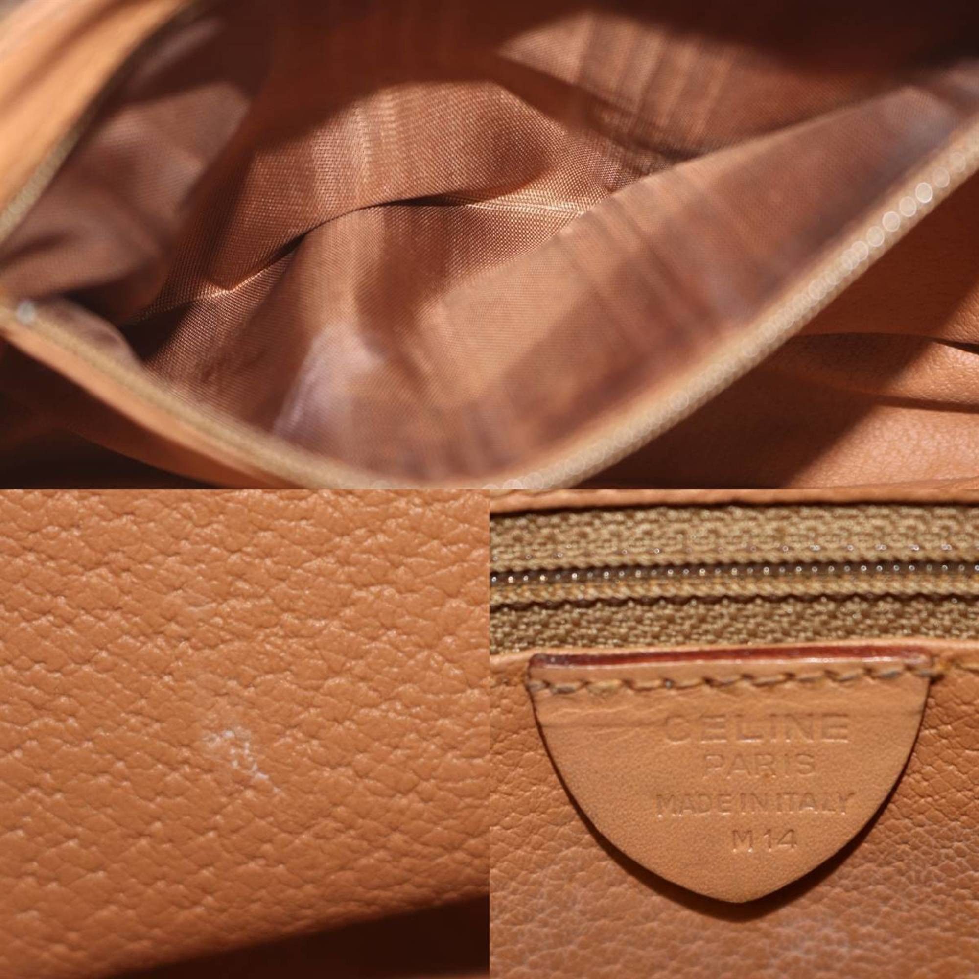 Celine Celine Shoulder Bag Macadam Brown M14 PVC and Leather Size ONE SIZE - 10 Thumbnail