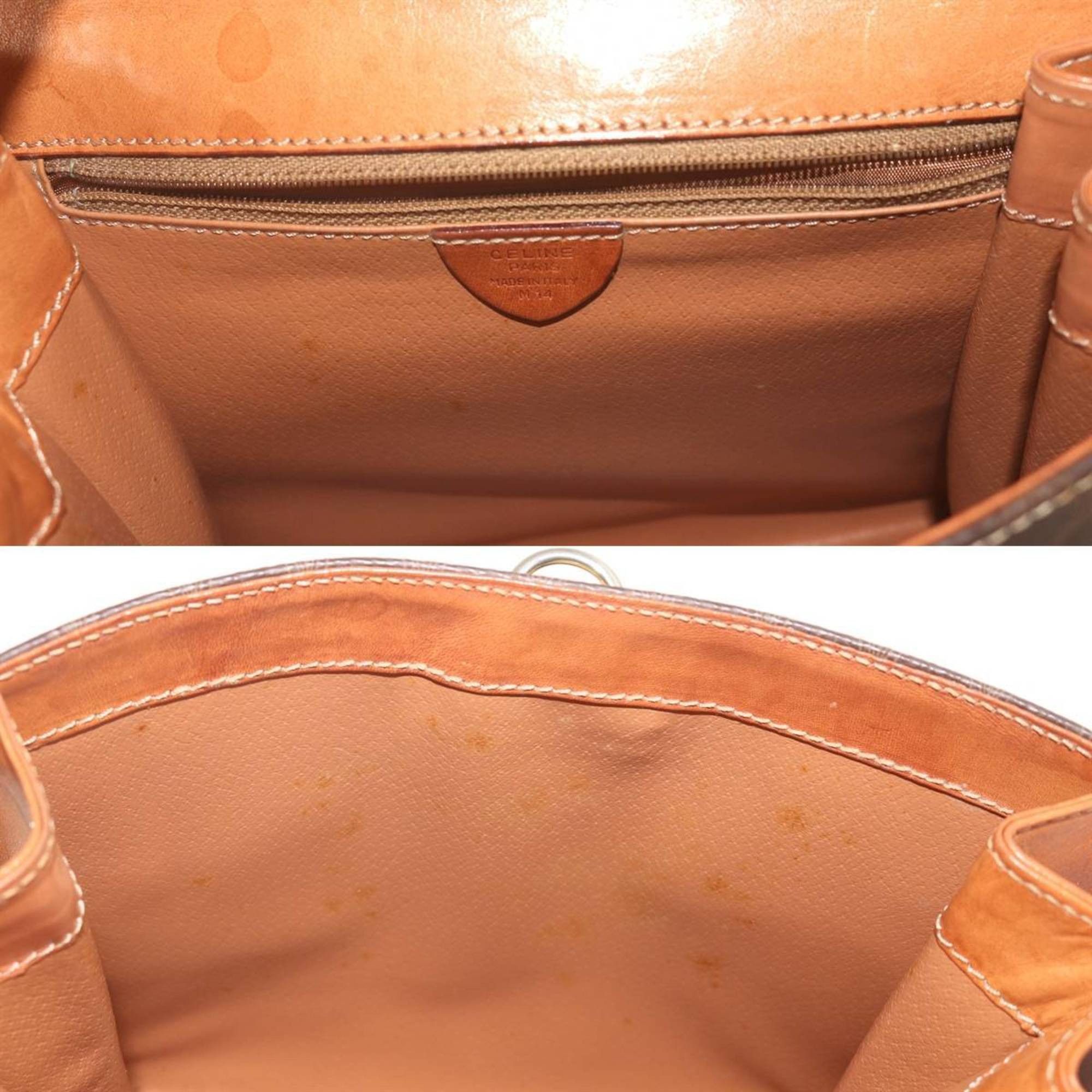 Celine Celine Macadam Brown M14 Handbag in PVC and Leather Size ONE SIZE - 9 Thumbnail