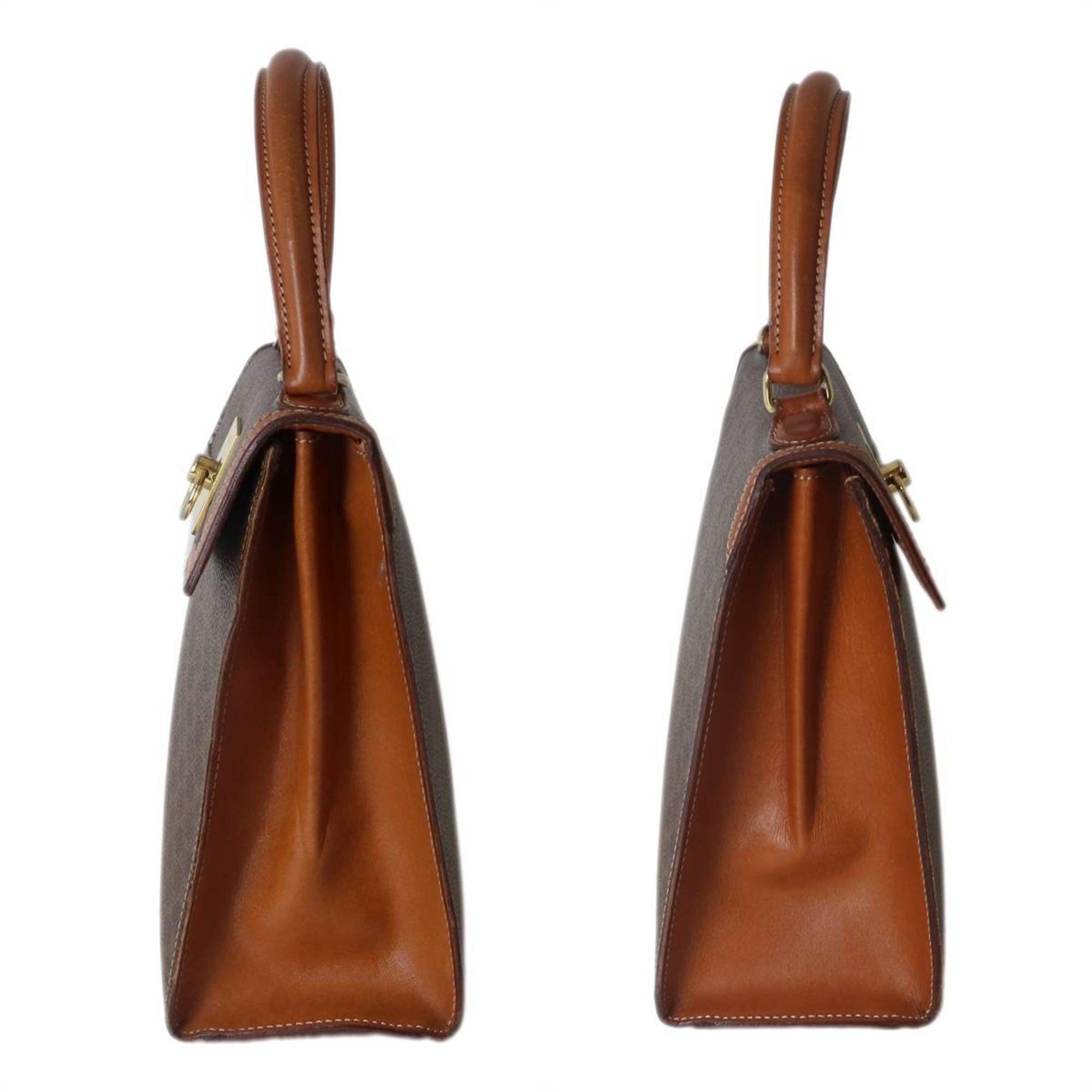 Celine Celine Macadam Brown M14 Handbag in PVC and Leather Size ONE SIZE - 4 Thumbnail