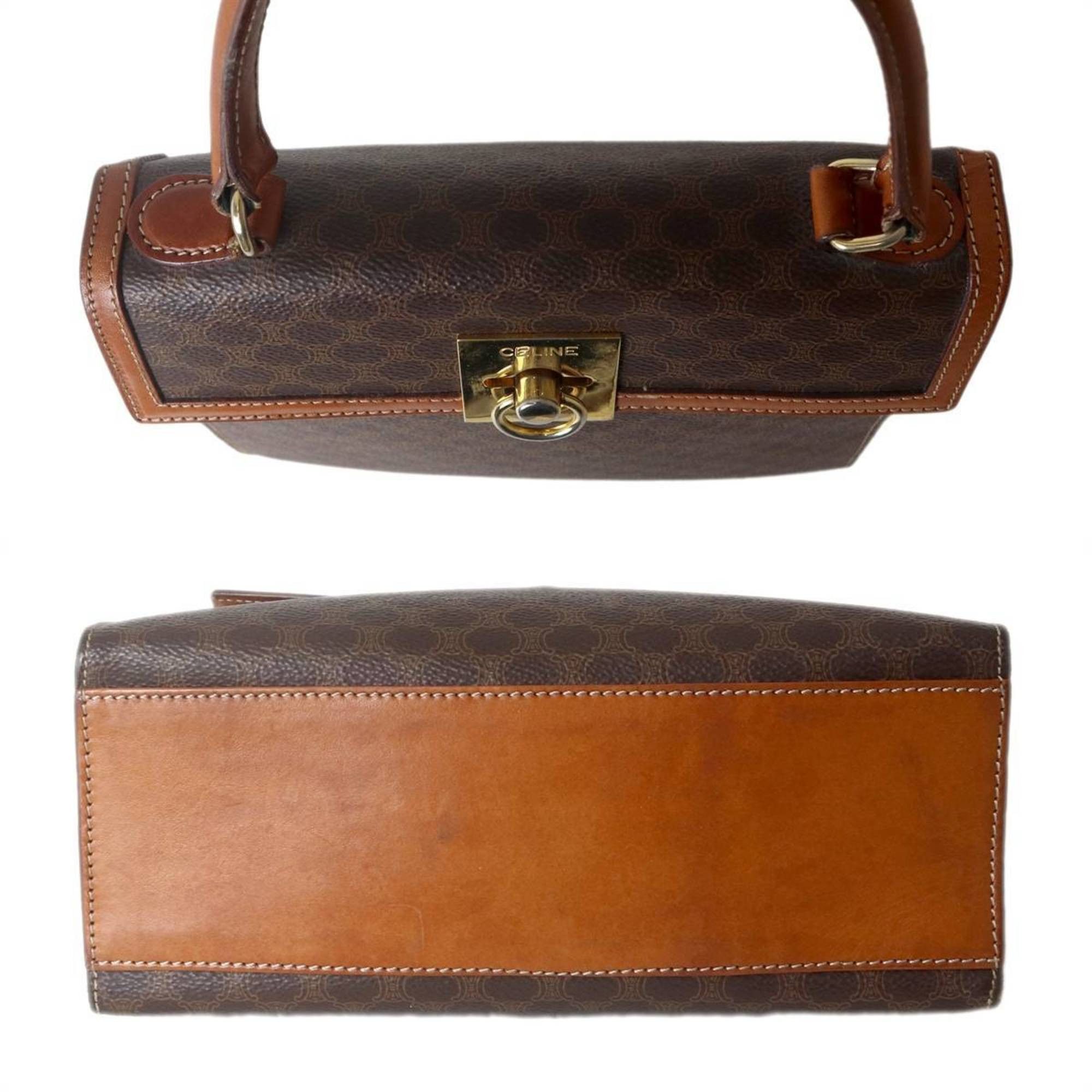 Celine Celine Macadam Brown M14 Handbag in PVC and Leather Size ONE SIZE - 5 Thumbnail