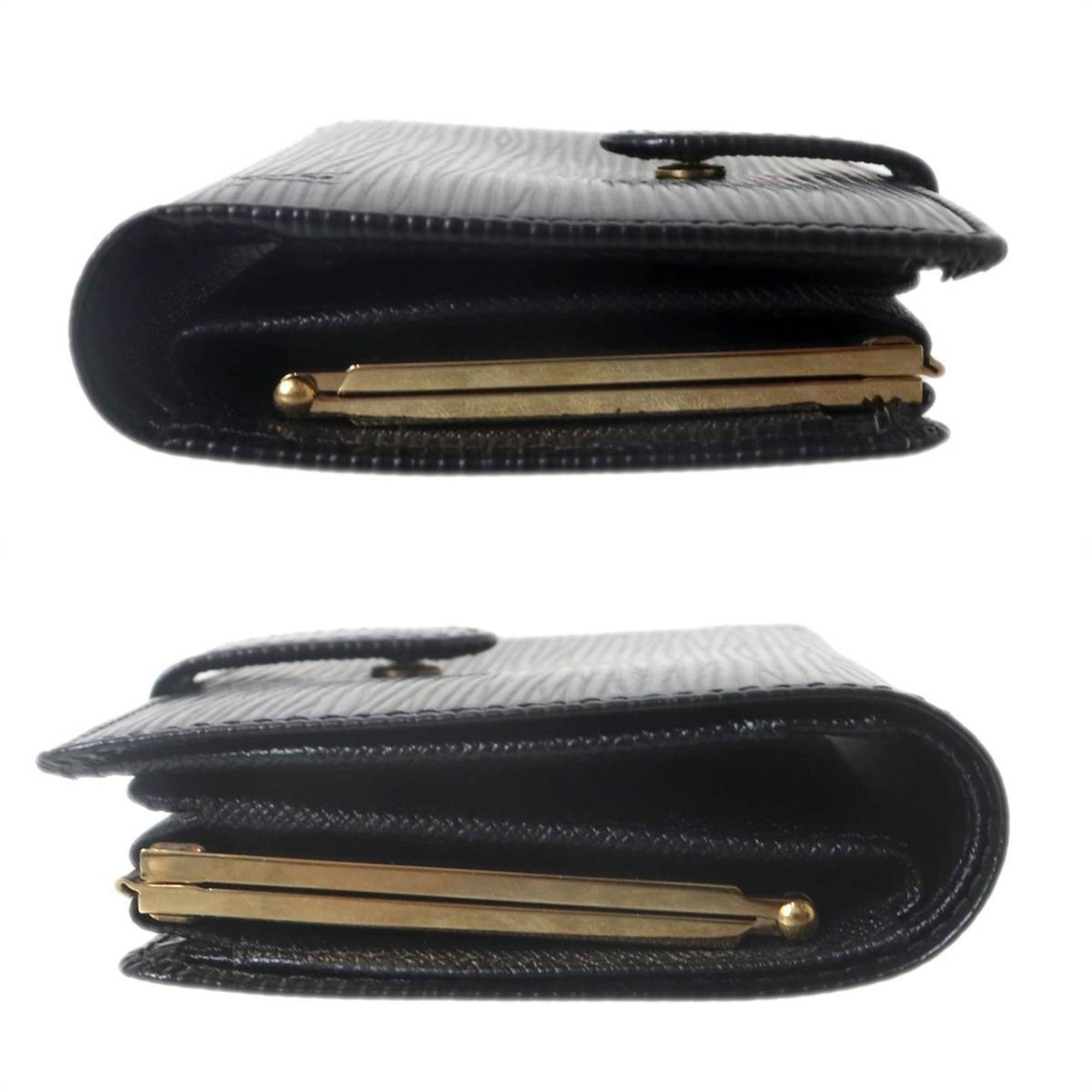 Louis Vuitton Louis Vuitton Porte Monnaie Bi-fold Wallet Epi Leather Noir M63242 MI0025 Size ONE SIZE - 5 Thumbnail