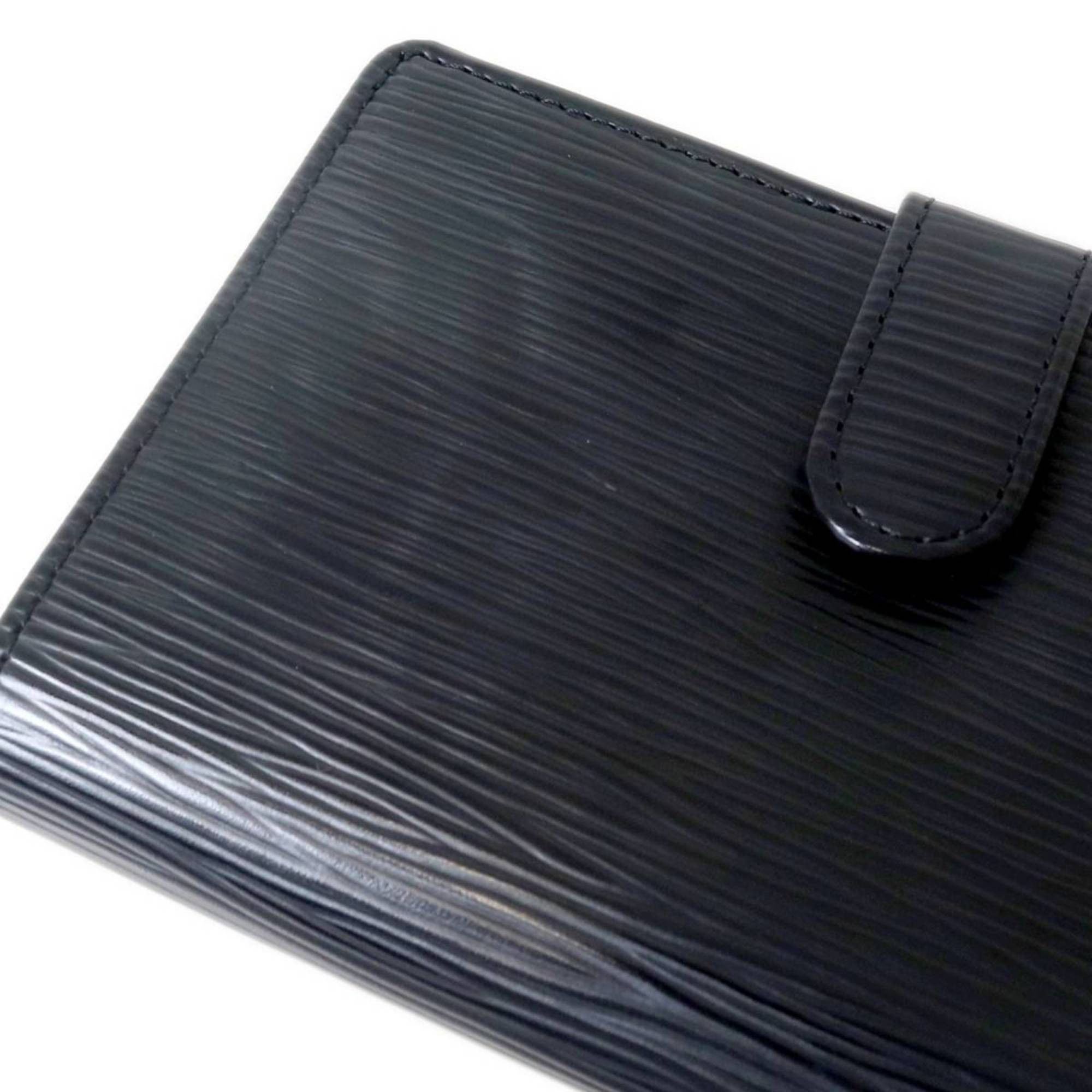 Louis Vuitton Louis Vuitton Porte Monnaie Bi-fold Wallet Epi Leather Noir M63242 MI0025 Size ONE SIZE - 7 Thumbnail