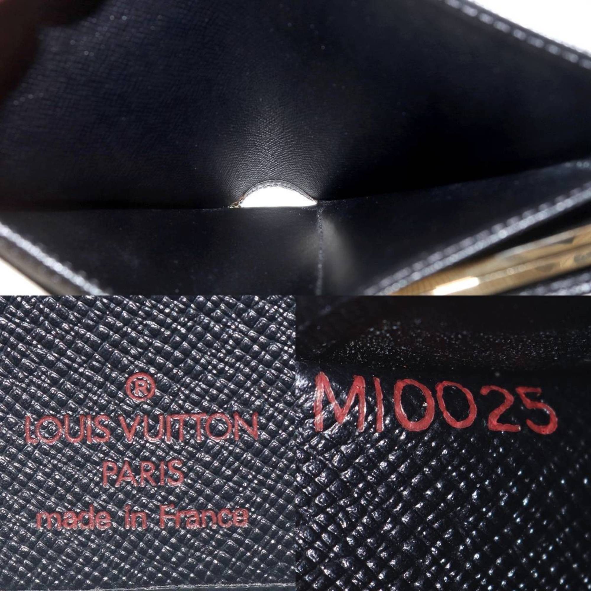Louis Vuitton Louis Vuitton Porte Monnaie Bi-fold Wallet Epi Leather Noir M63242 MI0025 Size ONE SIZE - 10 Thumbnail