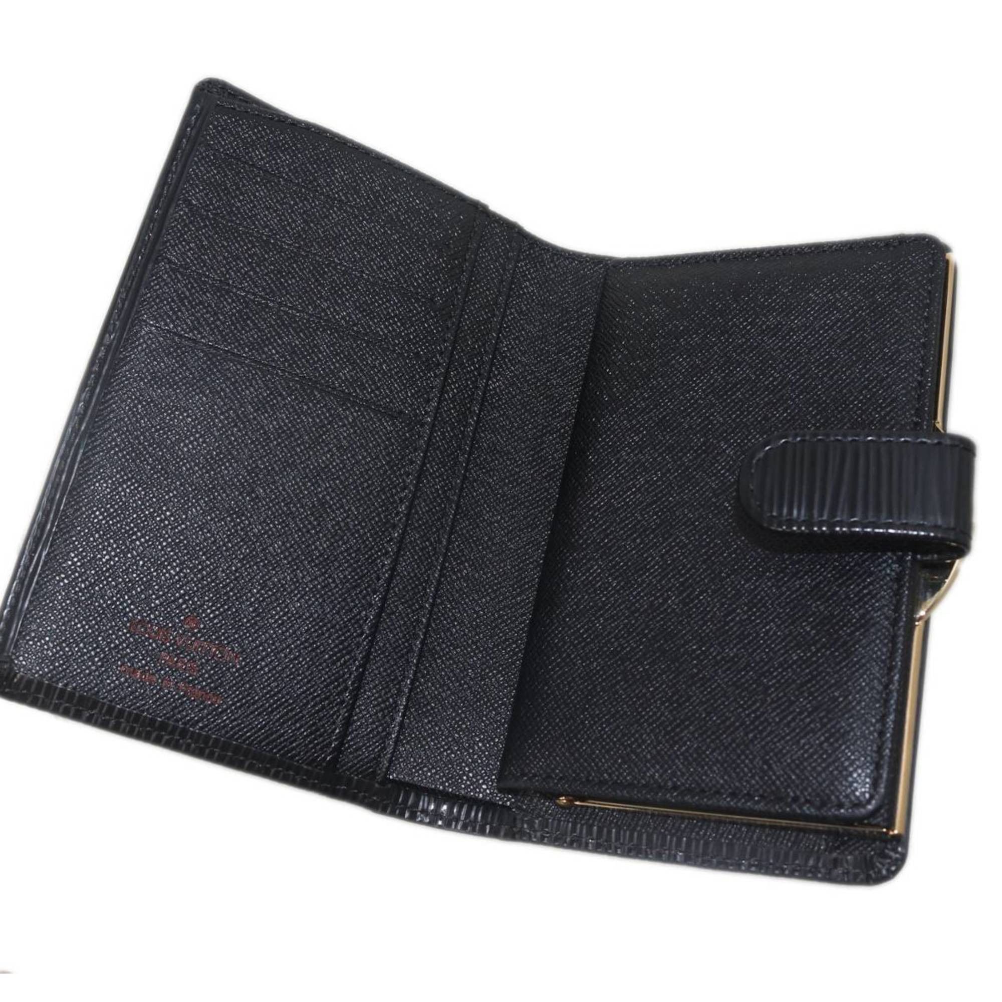 Louis Vuitton Louis Vuitton Porte Monnaie Bi-fold Wallet Epi Leather Noir M63242 MI0025 Size ONE SIZE - 9 Thumbnail