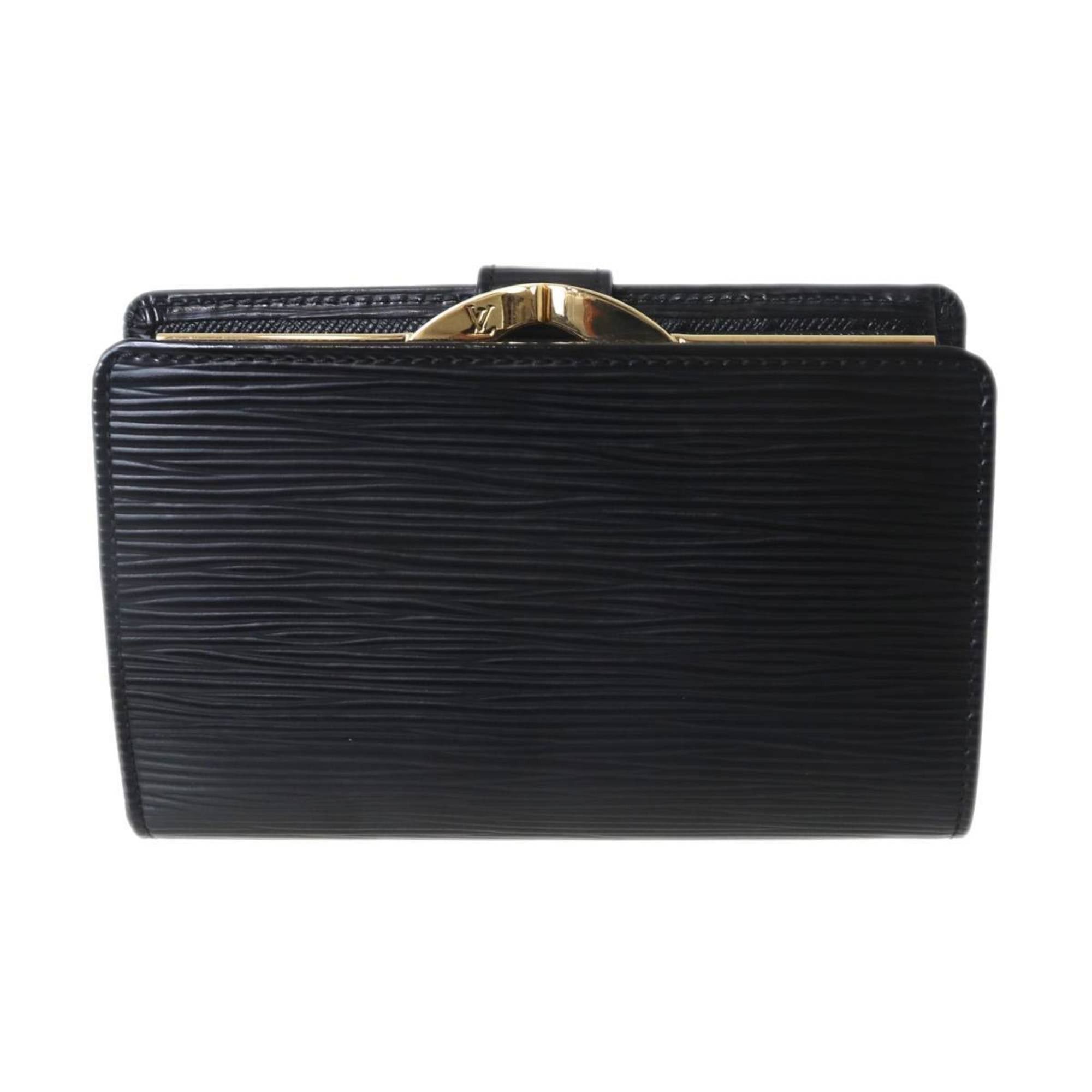 Louis Vuitton Louis Vuitton Porte Monnaie Bi-fold Wallet Epi Leather Noir M63242 MI0025 Size ONE SIZE - 3 Thumbnail
