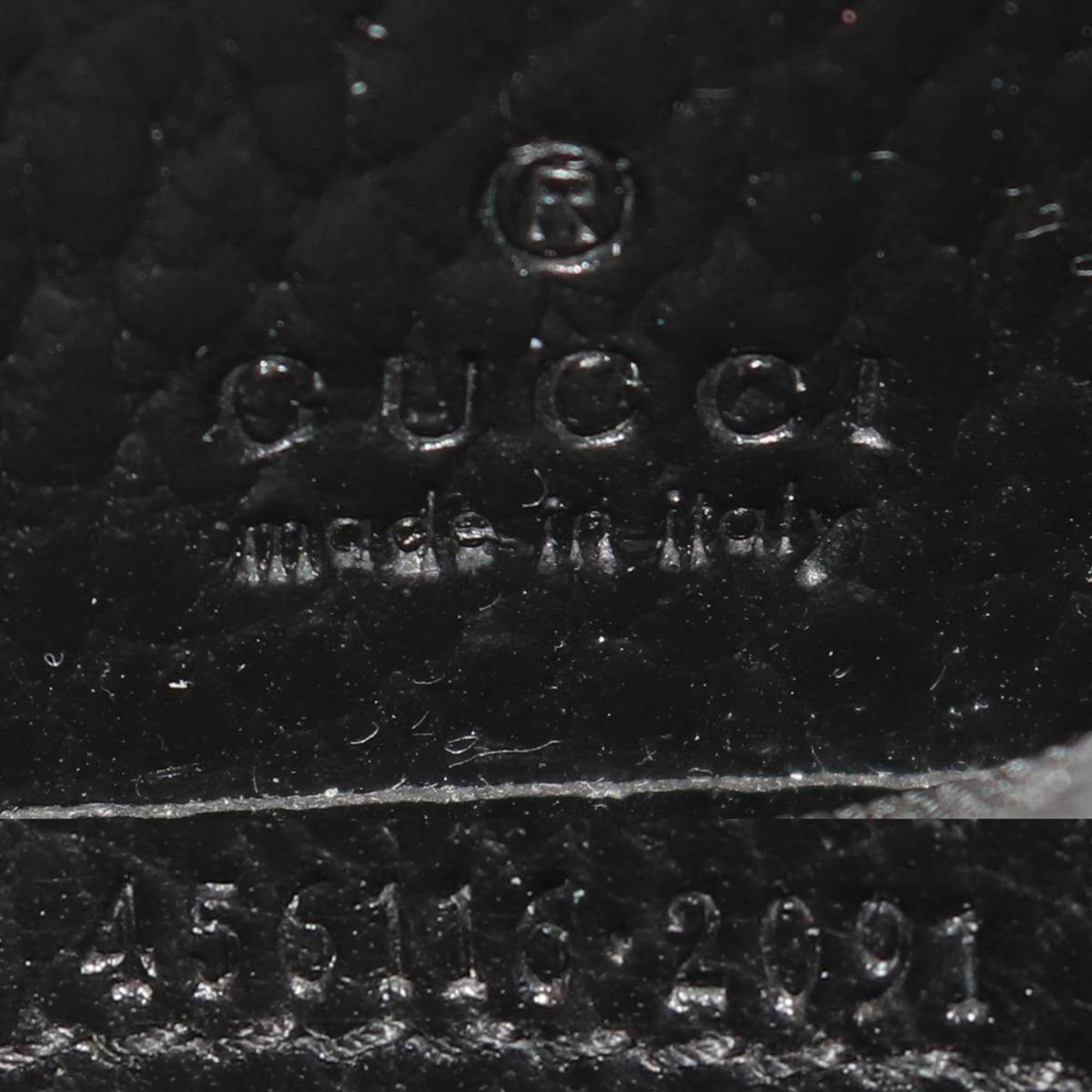 Other GUCCI GG Supreme Continental Wallet Marmont Black/Beige 456116 PVC Leather Size ONE SIZE - 10 Thumbnail