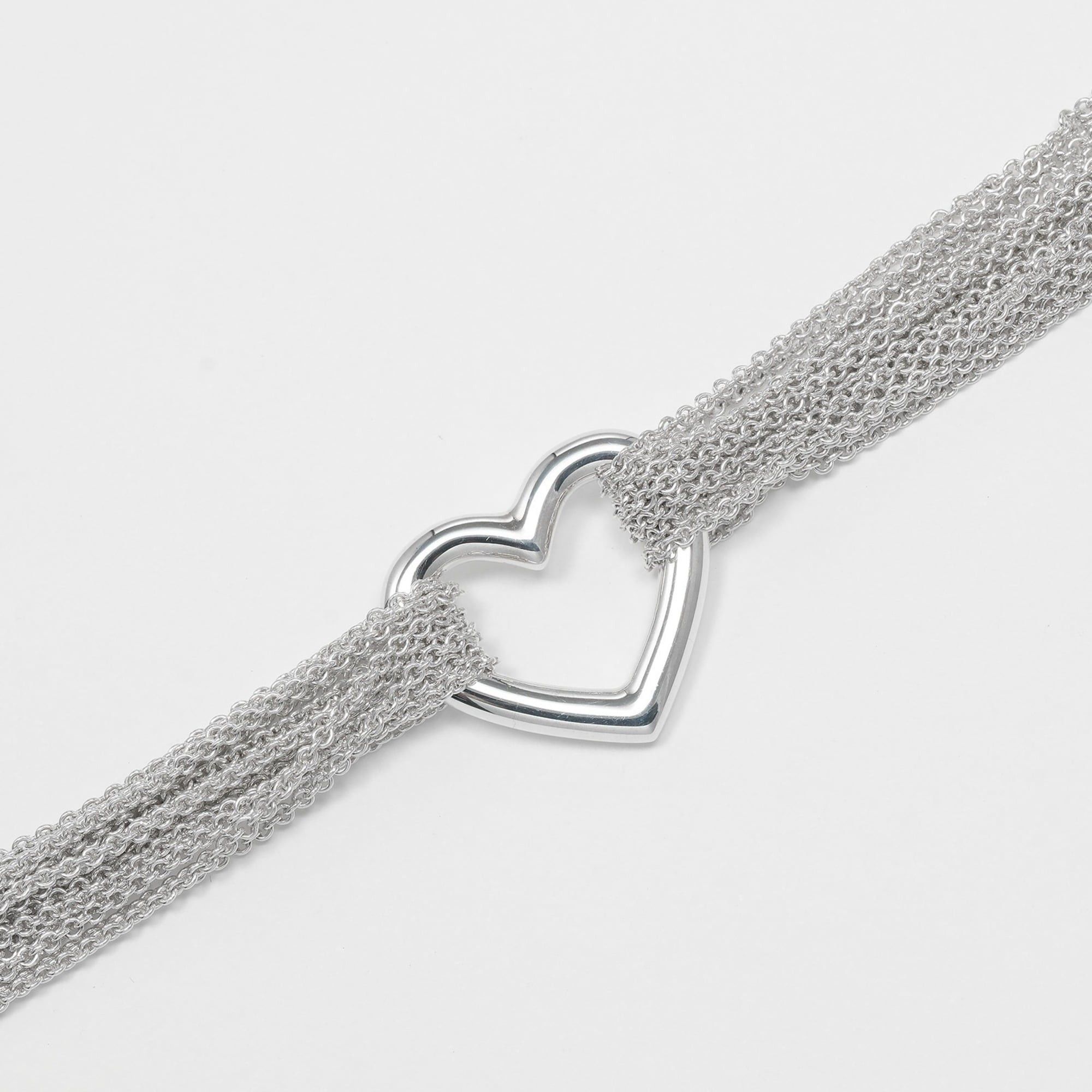Tiffany & Co. Tiffany & Co. Open Heart Toggle Bracelet, wrist circumference approximately 16.8cm, silver 925, 33.9g, Toggle, women's Size ONE SIZE - 4 Thumbnail