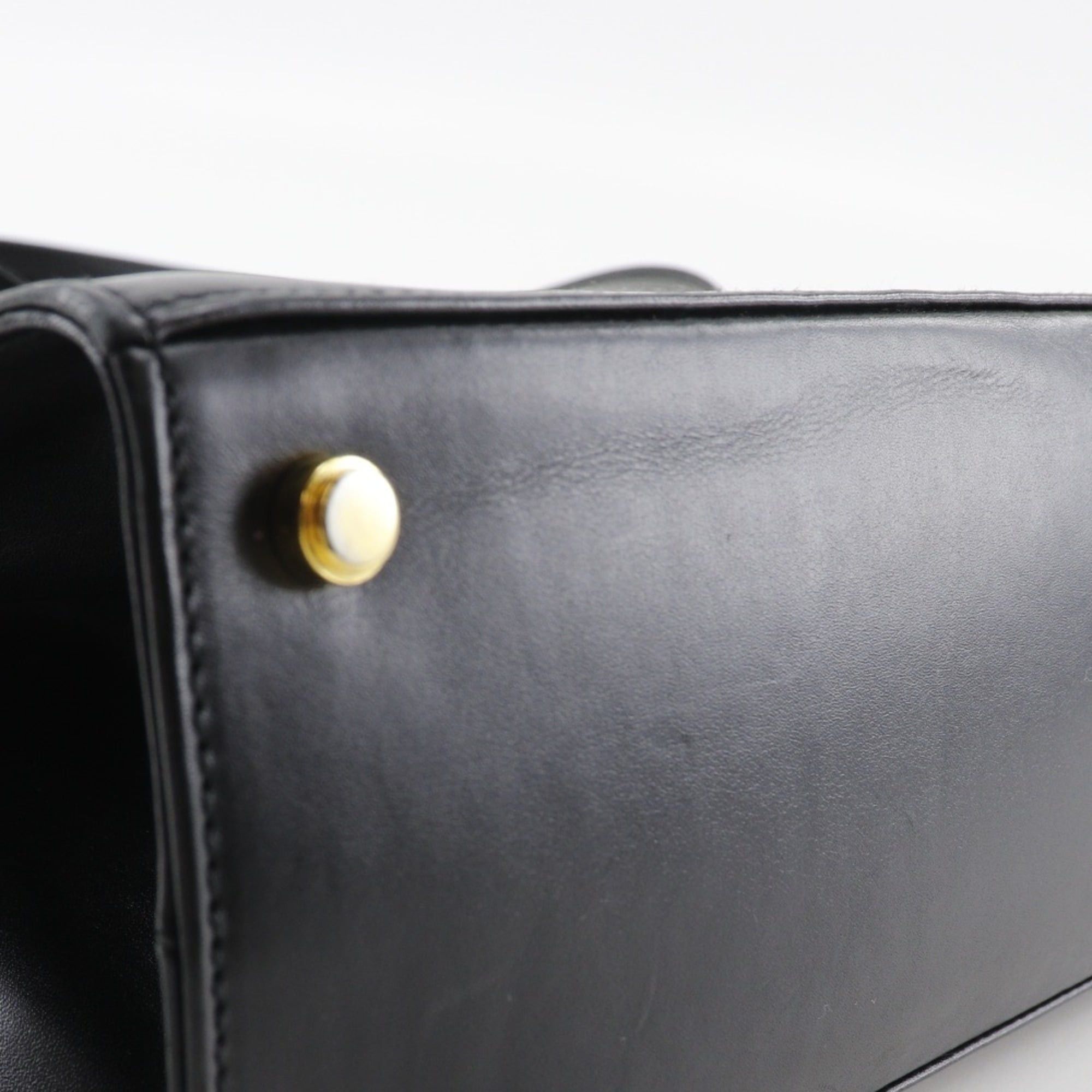 Salvatore Ferragamo Salvatore Ferragamo Vara Ribbon Handbag 2-way shoulder bag Leather Made in Italy Black Crossbody Magnetic Type Women's Size ONE SIZE - 11 Thumbnail