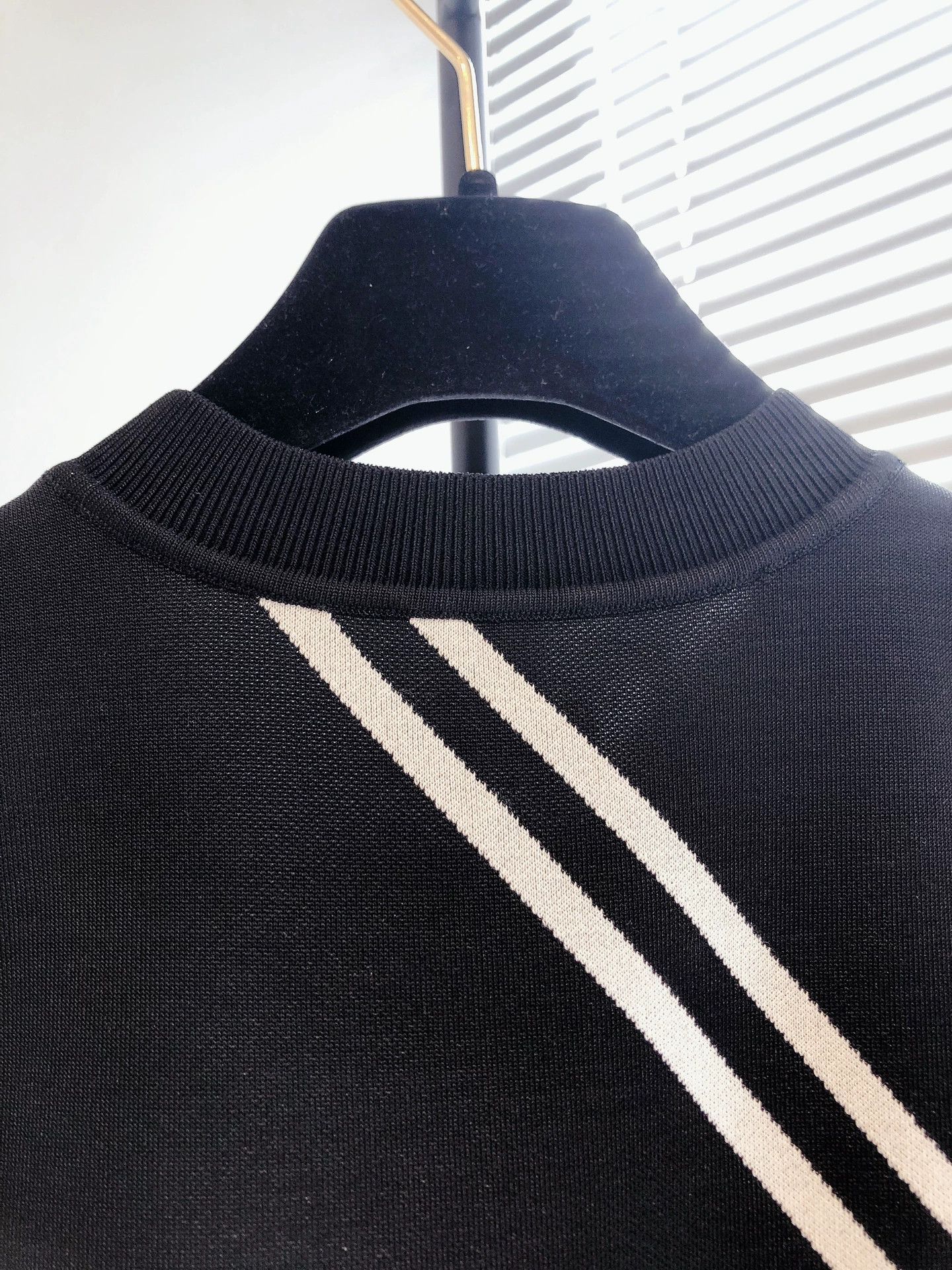Hermes Hermes Black Grey White Knit Dress Size US XS / EU 42 / 0 - 6 Thumbnail