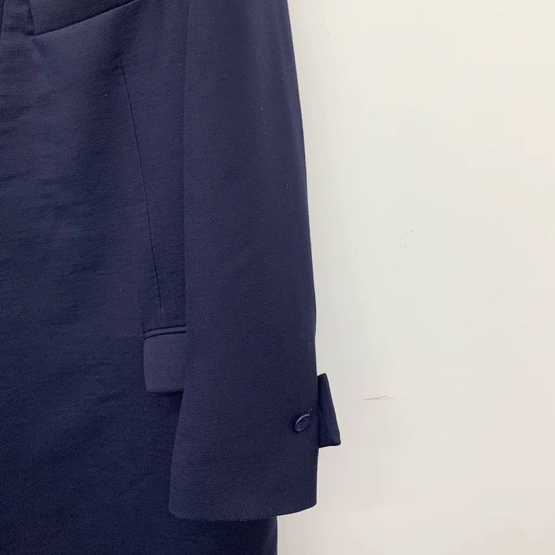 Louis Vuitton Louis Vuitton Blue Wool Logo Embroidered Coat Size US M / EU 48-50 / 2 - 4 Thumbnail