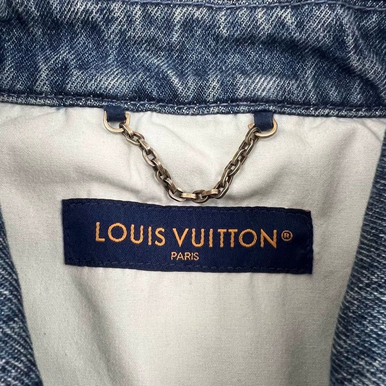 Louis Vuitton Louis Vuitton Washed Blue Denim Jacket Size US L / EU 52-54 / 3 - 4 Thumbnail