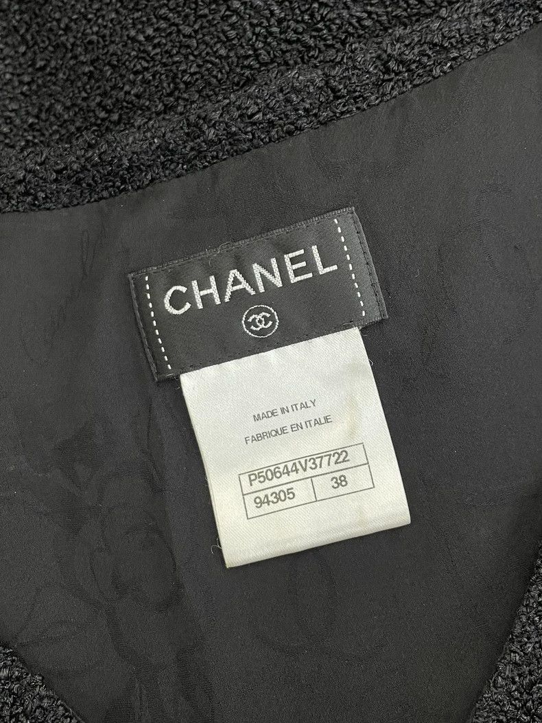 Chanel Chanel Black V-Neck Short Sleeve Top Size US M / EU 48-50 / 2 - 5 Thumbnail