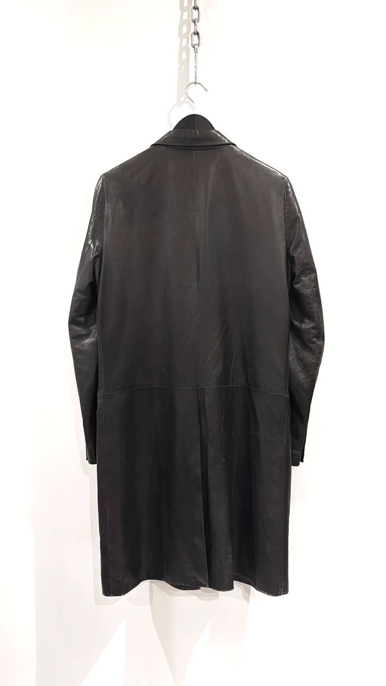 Helmut Lang Helmut Lang Leather Coat Size 48 Size US XL / EU 56 / 4 - 3 Thumbnail