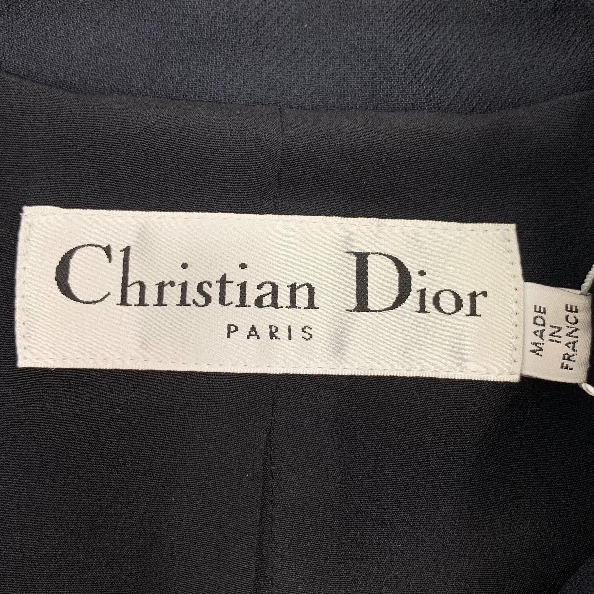 Dior black wool sleeveless button-up dress by dior Size M / US 6-8 / IT 42-44 - 6 Thumbnail