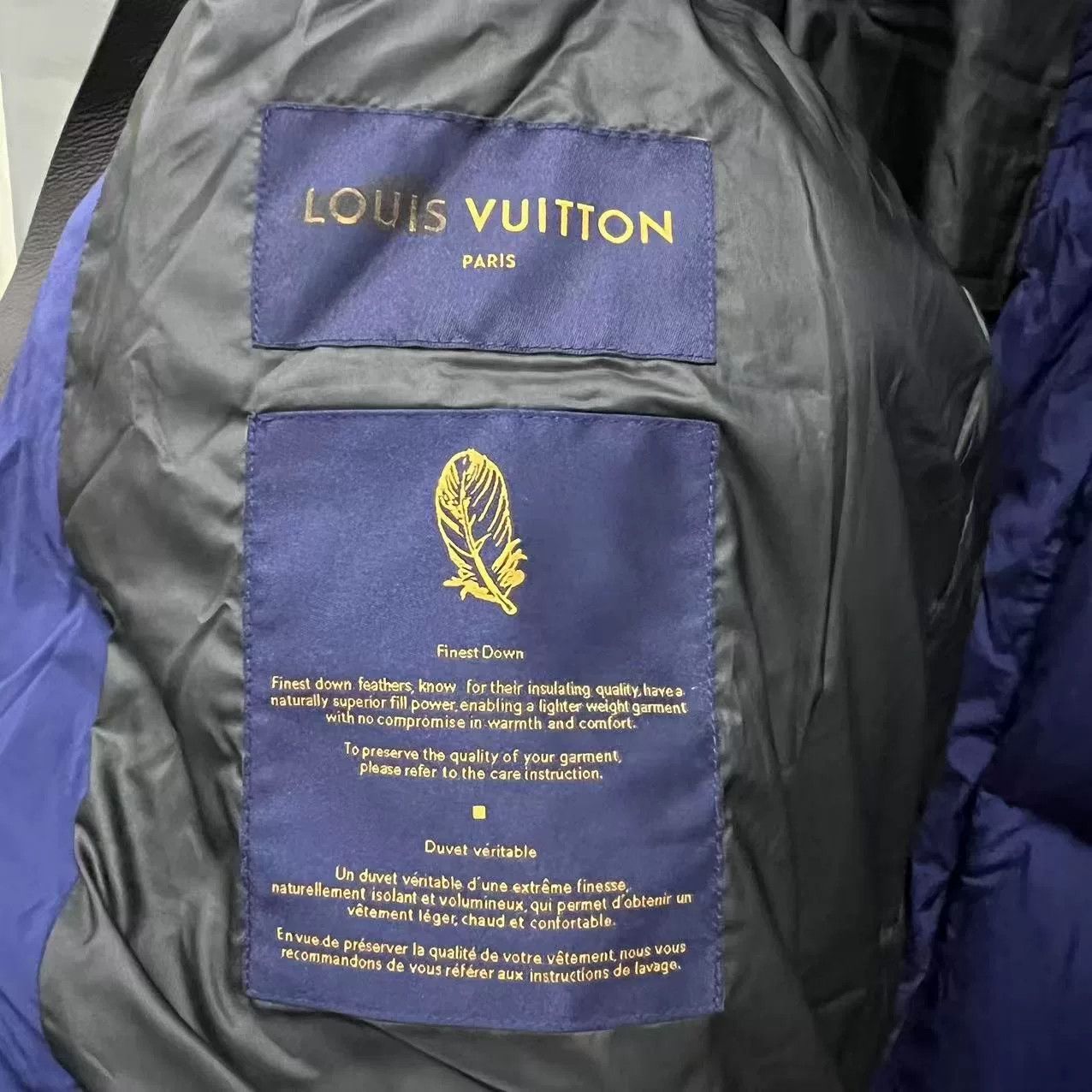 Louis Vuitton Louis Vuitton Blue Colorblock Down Jacket Size US L / EU 52-54 / 3 - 3 Thumbnail
