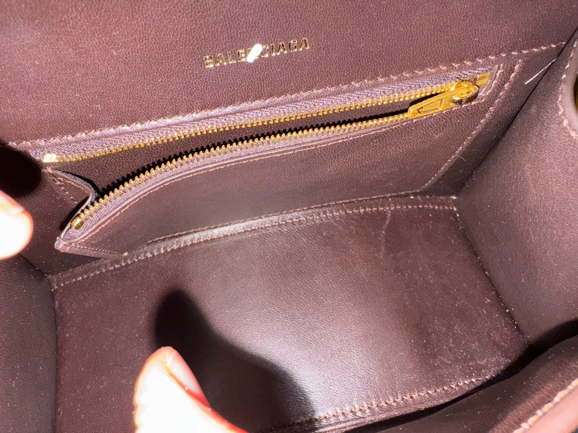 Balenciaga Balenciaga Hourglass Small Leather Handbag Size ONE SIZE - 8 Thumbnail