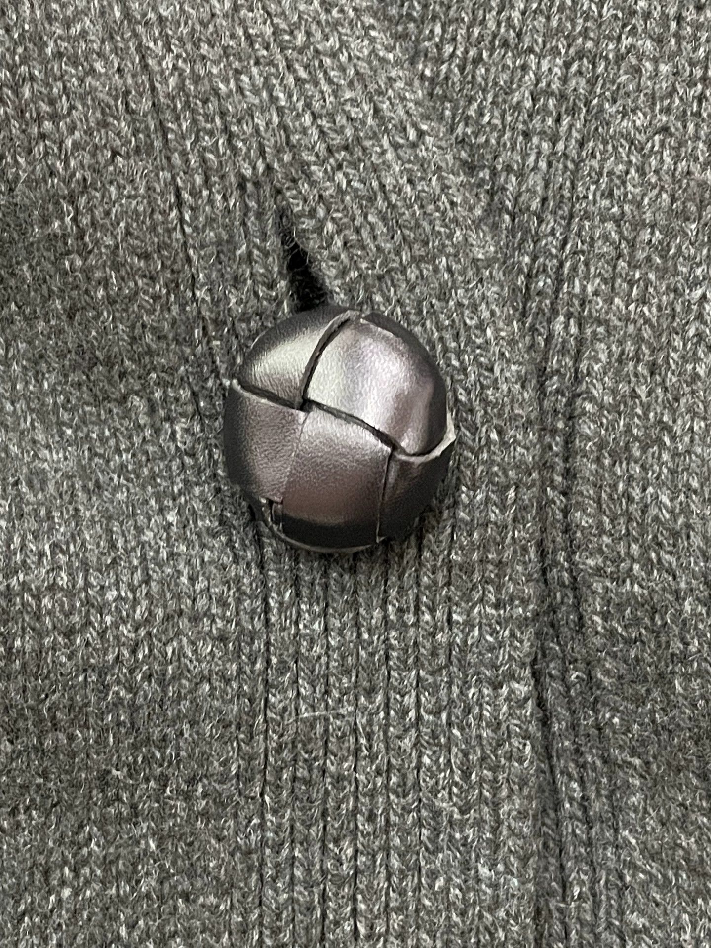 Hermes Dark Green Knit Cardigan Coat