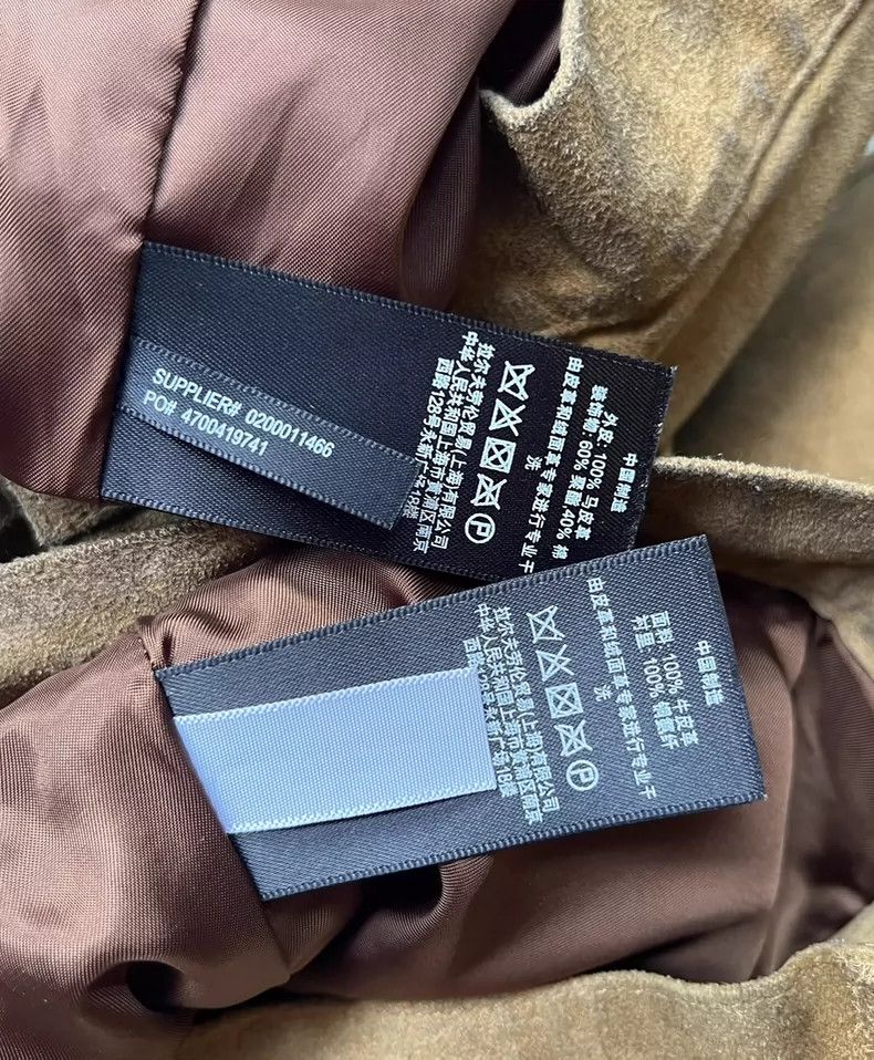RRL Ralph Lauren RRL Vintage Suede Leather Straight Pants Size US 30 / EU 46 - 9 Thumbnail