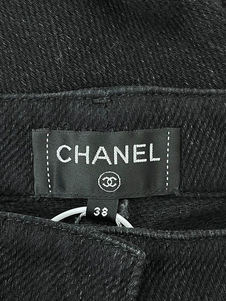 Chanel Chanel High-Waist Denim Wide-Leg Pants Size US 38 / EU 54 - 3 Thumbnail