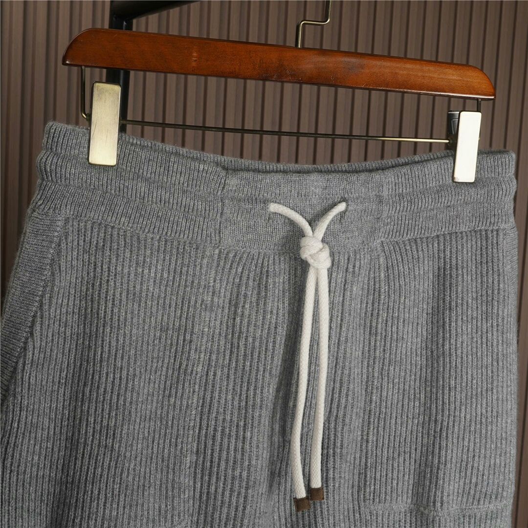 Brunello Cucinelli Brunello Cucinelli Cashmere Ribbed Pants Size US 38 / EU 54 - 3 Thumbnail