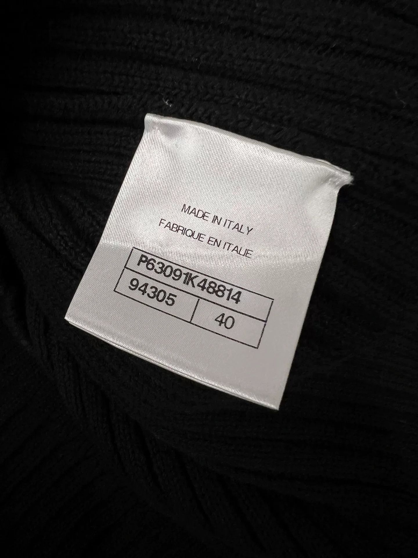 Chanel Chanel Black Gold Button Knit Cardigan Size US L / EU 52-54 / 3 - 5 Thumbnail