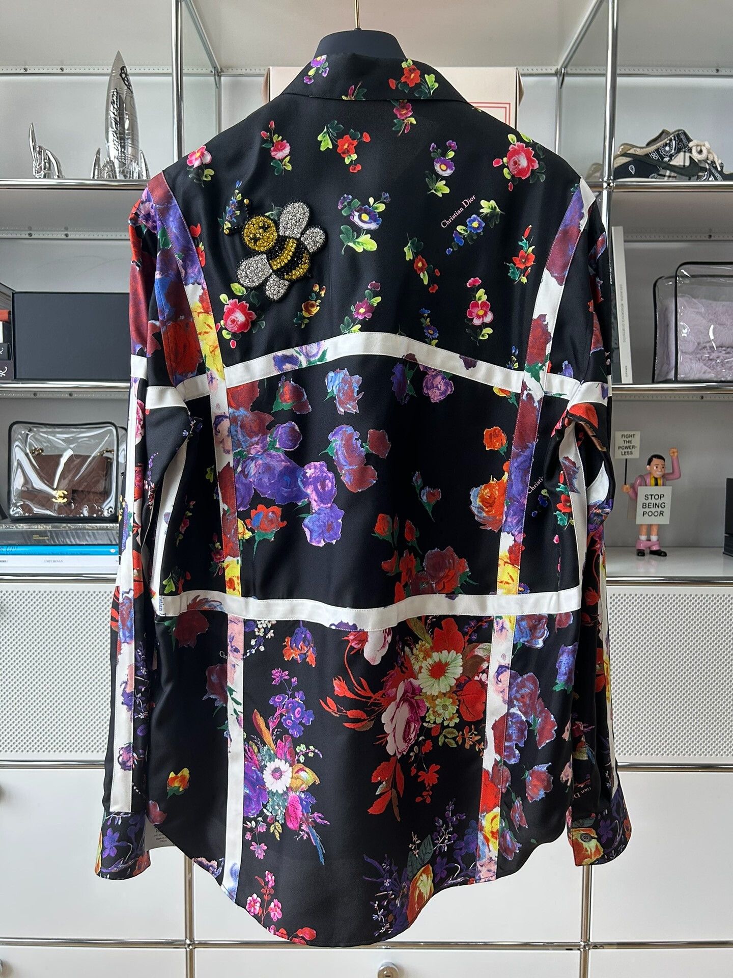Dior Dior KAWS Floral Silk Embroidered Shirt Size US M / EU 48-50 / 2 - 2 Thumbnail