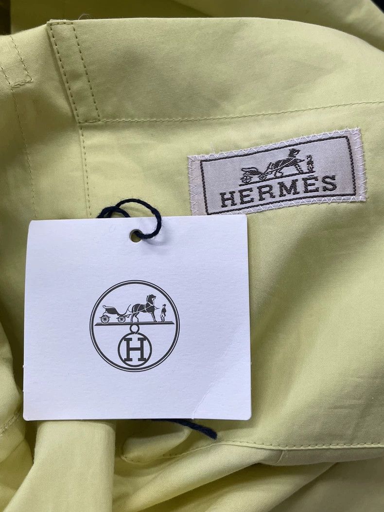 Hermes Hermes Yellow Shirt Blazer Jacket Size US S / EU 44-46 / 1 - 6 Thumbnail