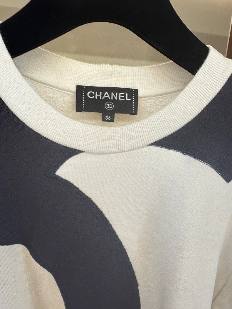 Chanel CHANEL CC Logo Colorblock Sweatshirt Size US M / EU 48-50 / 2 - 2 Thumbnail