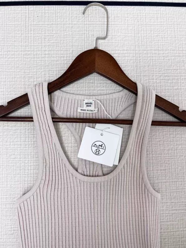 Hermes HERMES Knit Sleeveless Camisole Dress Size US S / EU 44-46 / 1 - 2 Thumbnail