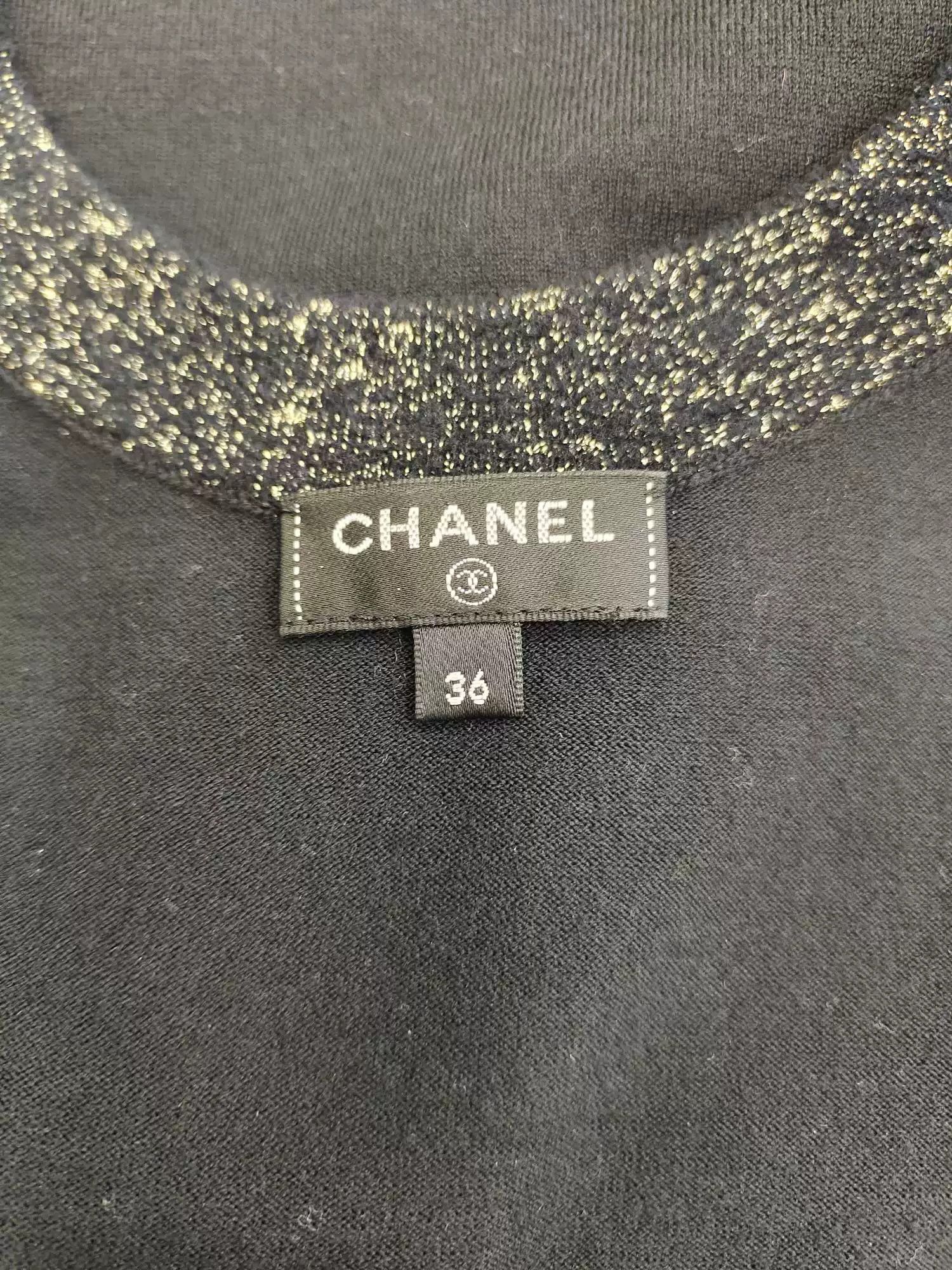 Chanel Chanel Black Used Dress Size US 38 / EU 54 - 3 Thumbnail
