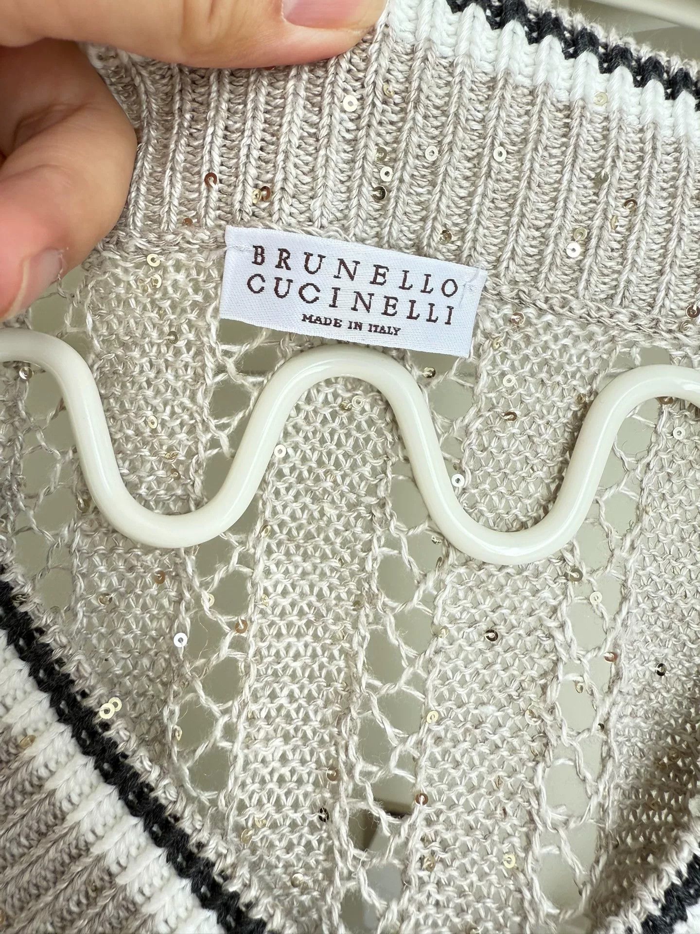 Brunello Cucinelli Brunello Cucinelli Linen Knit Top Size US XS / EU 42 / 0 - 2 Thumbnail