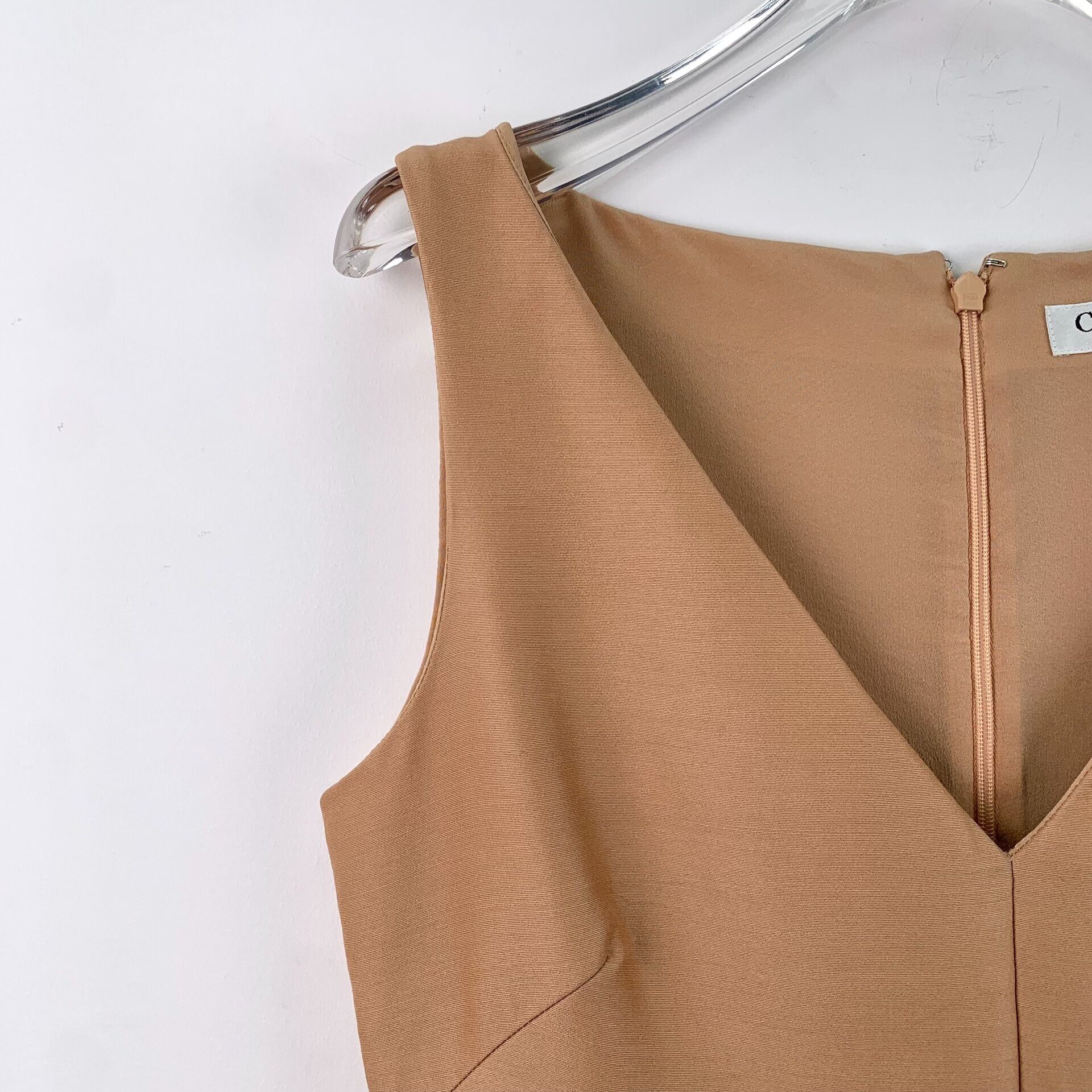 Dior christian dior beige wool silk sleeveless dress Size M / US 6-8 / IT 42-44 - 3 Thumbnail