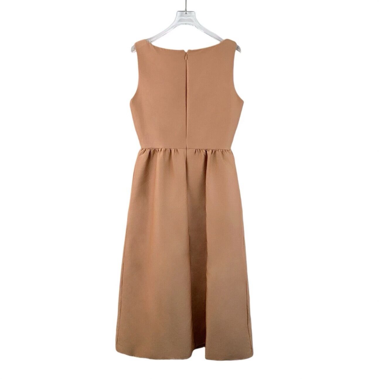 Dior christian dior beige wool silk sleeveless dress Size M / US 6-8 / IT 42-44 - 2 Thumbnail
