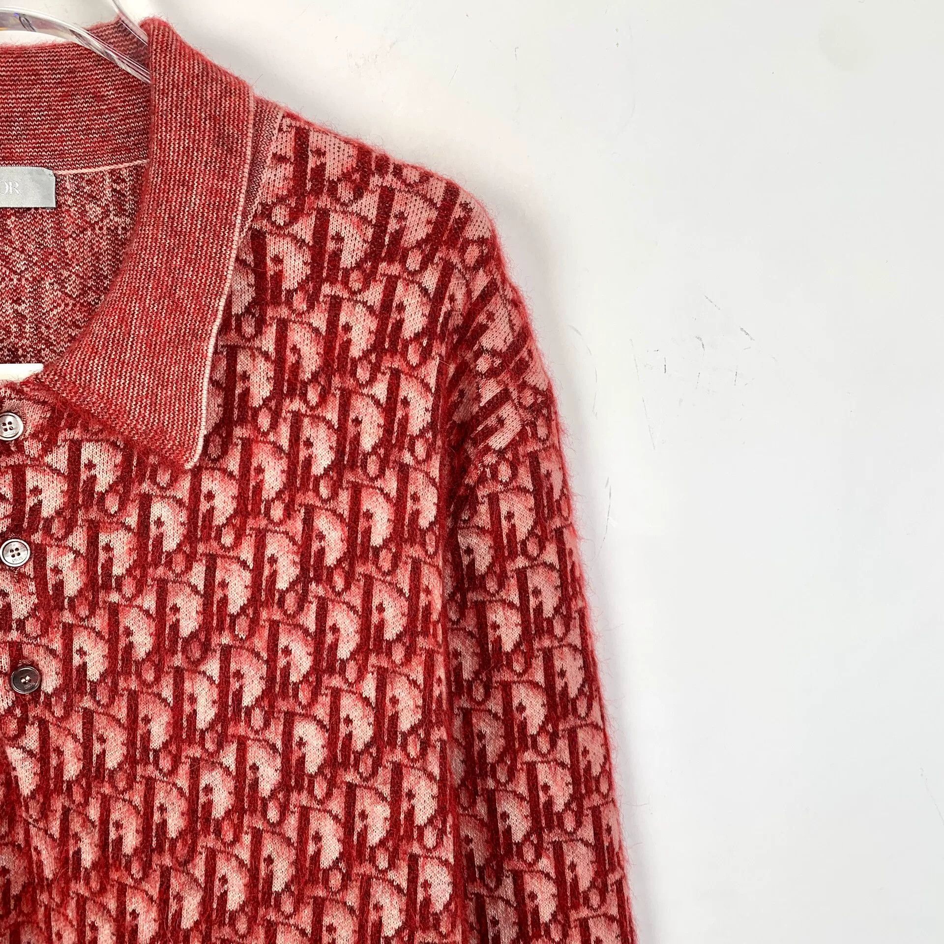 Dior red dragon logo long sleeve polo shirt Size US L / EU 52-54 / 3 - 3 Thumbnail