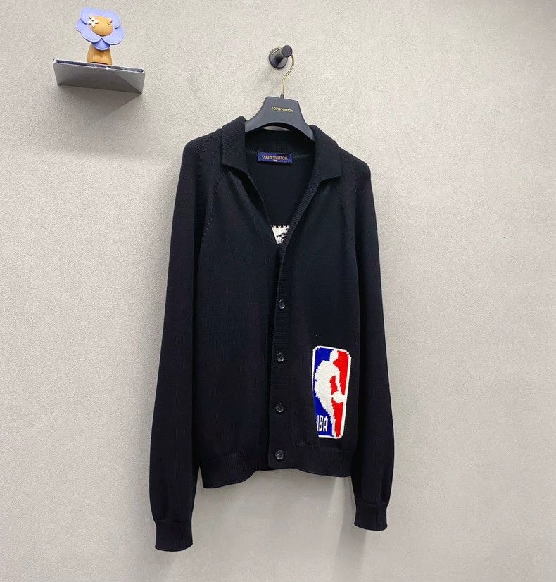 LV x NBA Black Knit Jacket