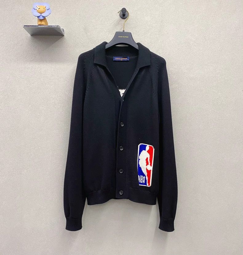 LV x NBA Black Knit Jacket