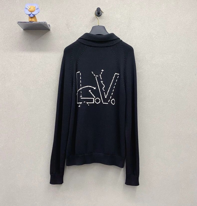 LV x NBA Black Knit Jacket