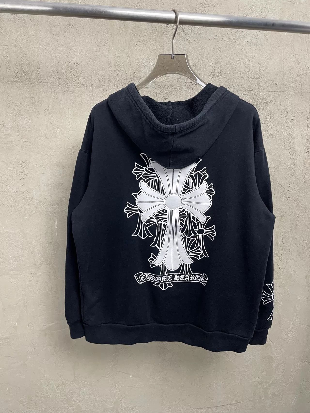 Chrome Hearts Chrome Hearts Black Zip Hoodie with Cross Size US XL / EU 56 / 4 - 2 Thumbnail