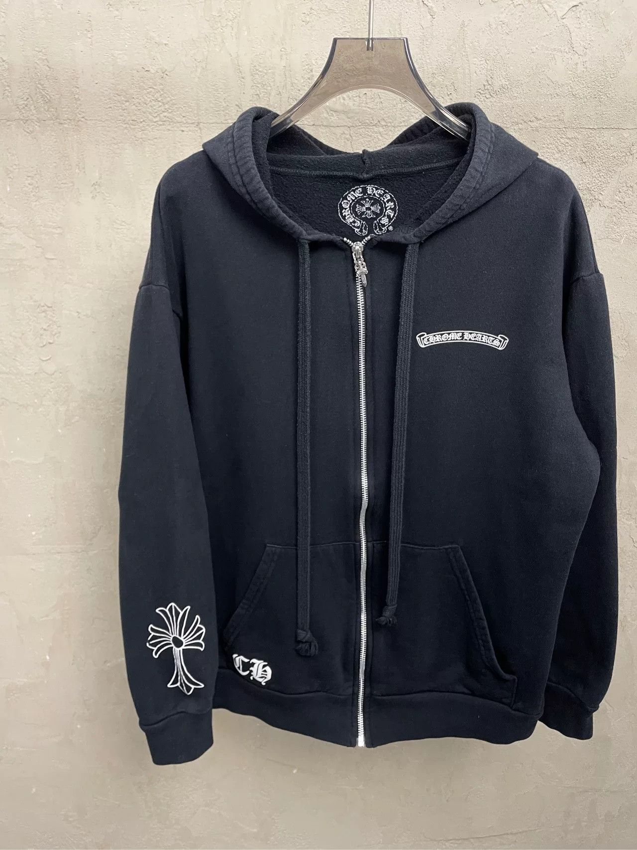 Chrome Hearts Chrome Hearts Black Zip Hoodie with Cross Size US XL / EU 56 / 4 - 3 Thumbnail