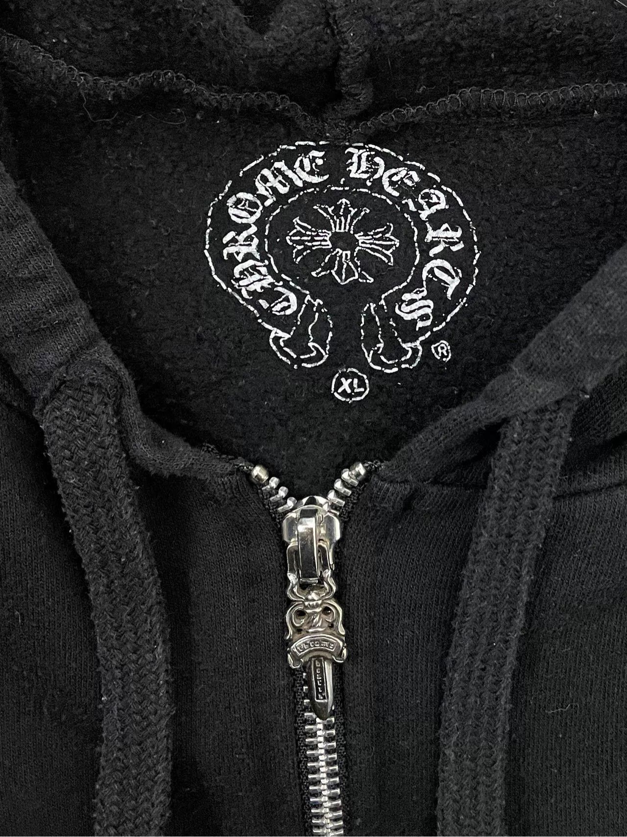 Chrome Hearts Chrome Hearts Black Zip Hoodie with Cross Size US XL / EU 56 / 4 - 4 Thumbnail