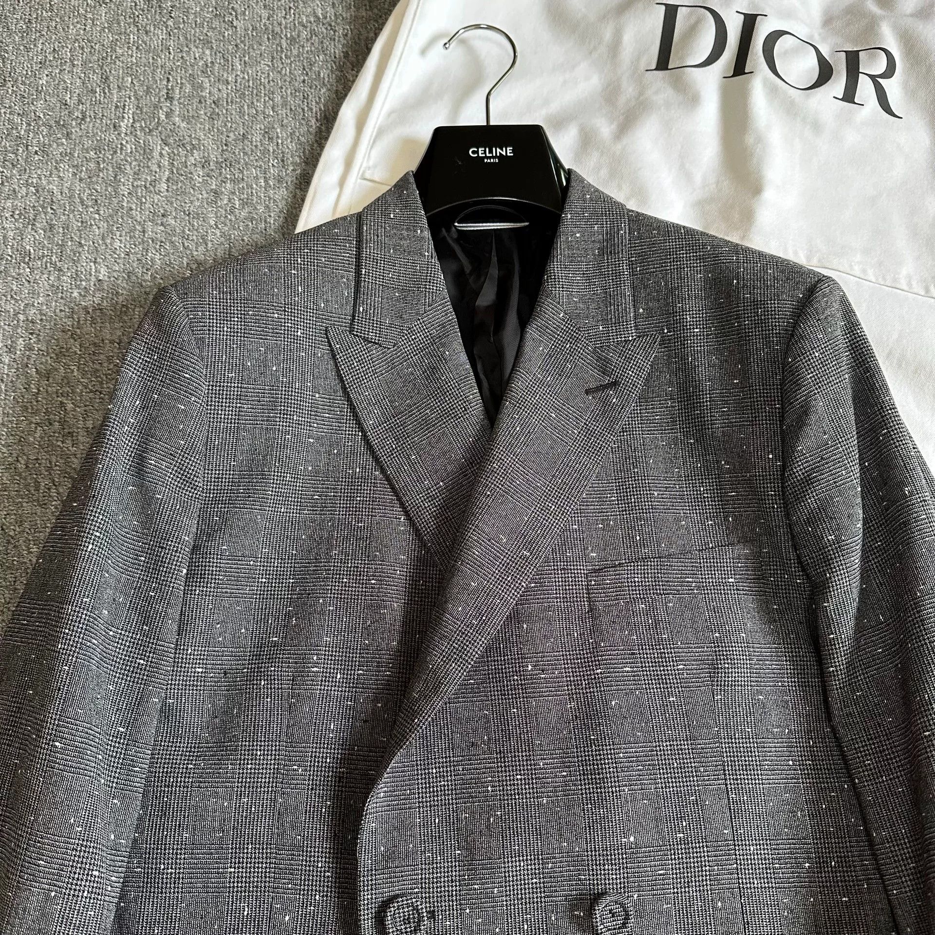Dior Dior Man Silver Shawl Collar Blazer Size US M / EU 48-50 / 2 - 3 Thumbnail