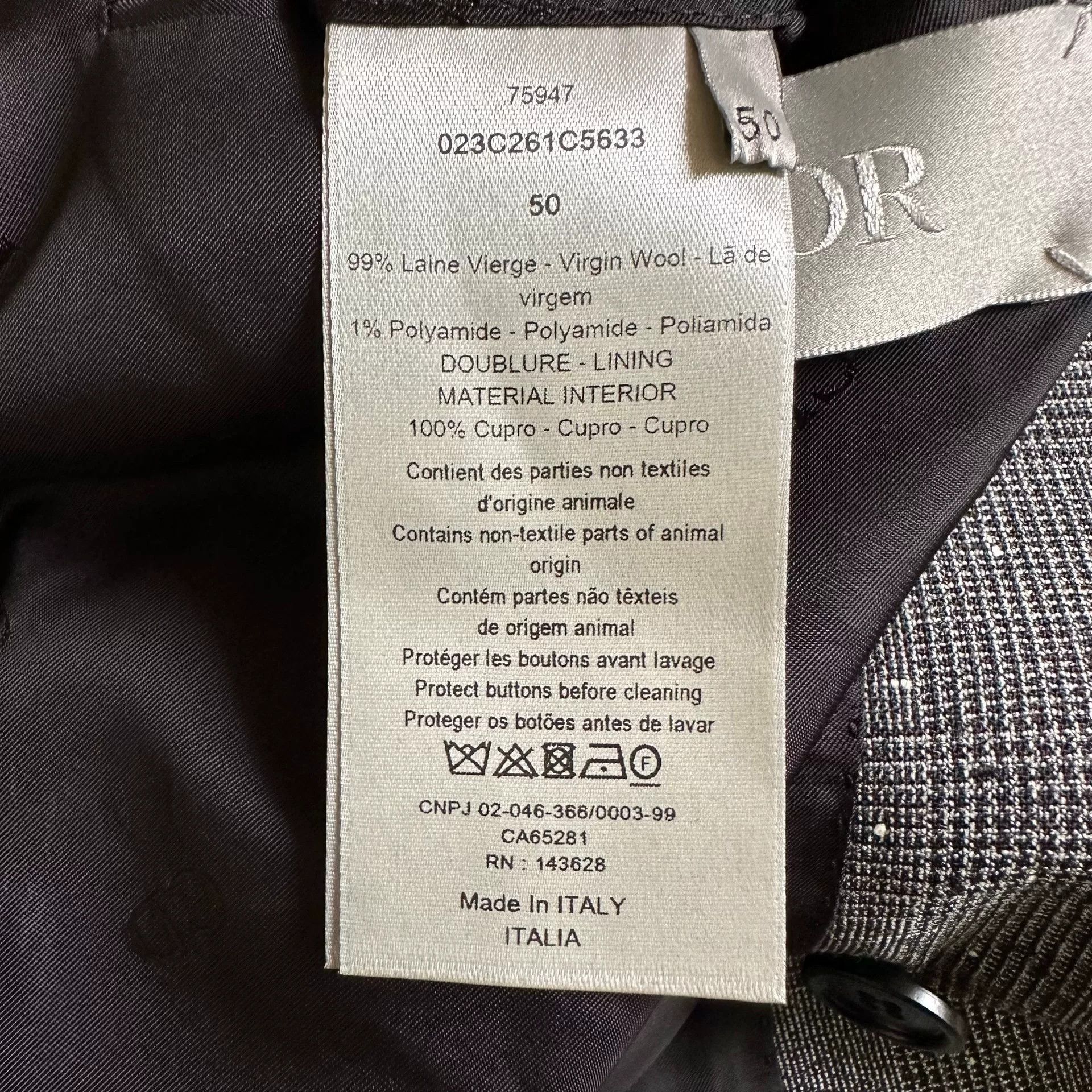 Dior Dior Man Silver Shawl Collar Blazer Size US M / EU 48-50 / 2 - 7 Thumbnail