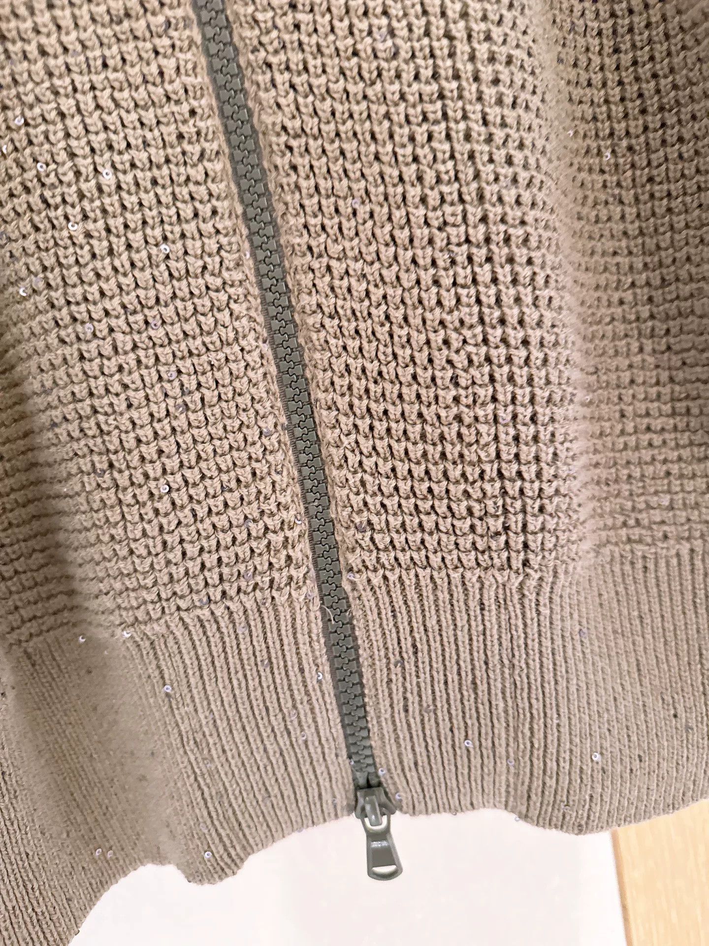 Brunello Cucinelli Brunello Cucinelli Sequin Knit Hoodie XS Size US XS / EU 42 / 0 - 4 Thumbnail