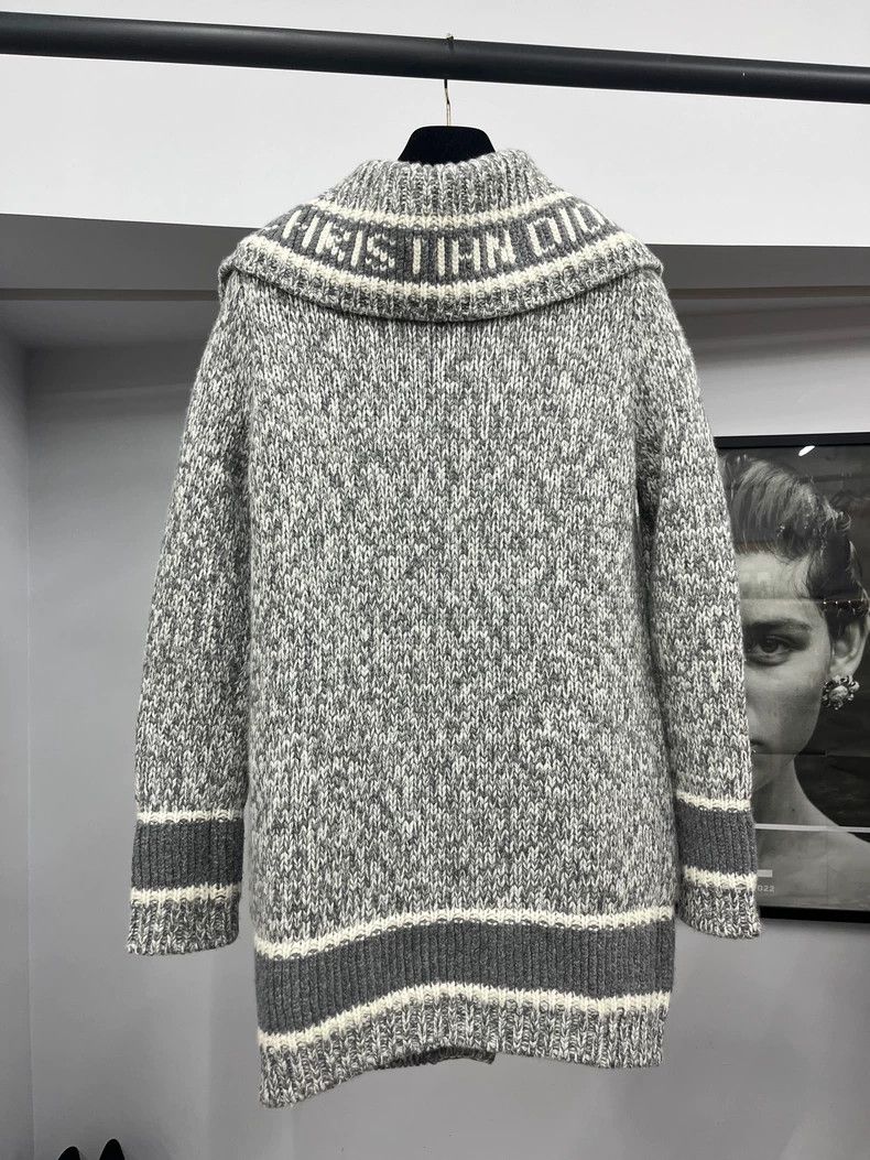 Dior Dior Gray Collar Knit Cardigan Size US M / EU 48-50 / 2 - 2 Thumbnail