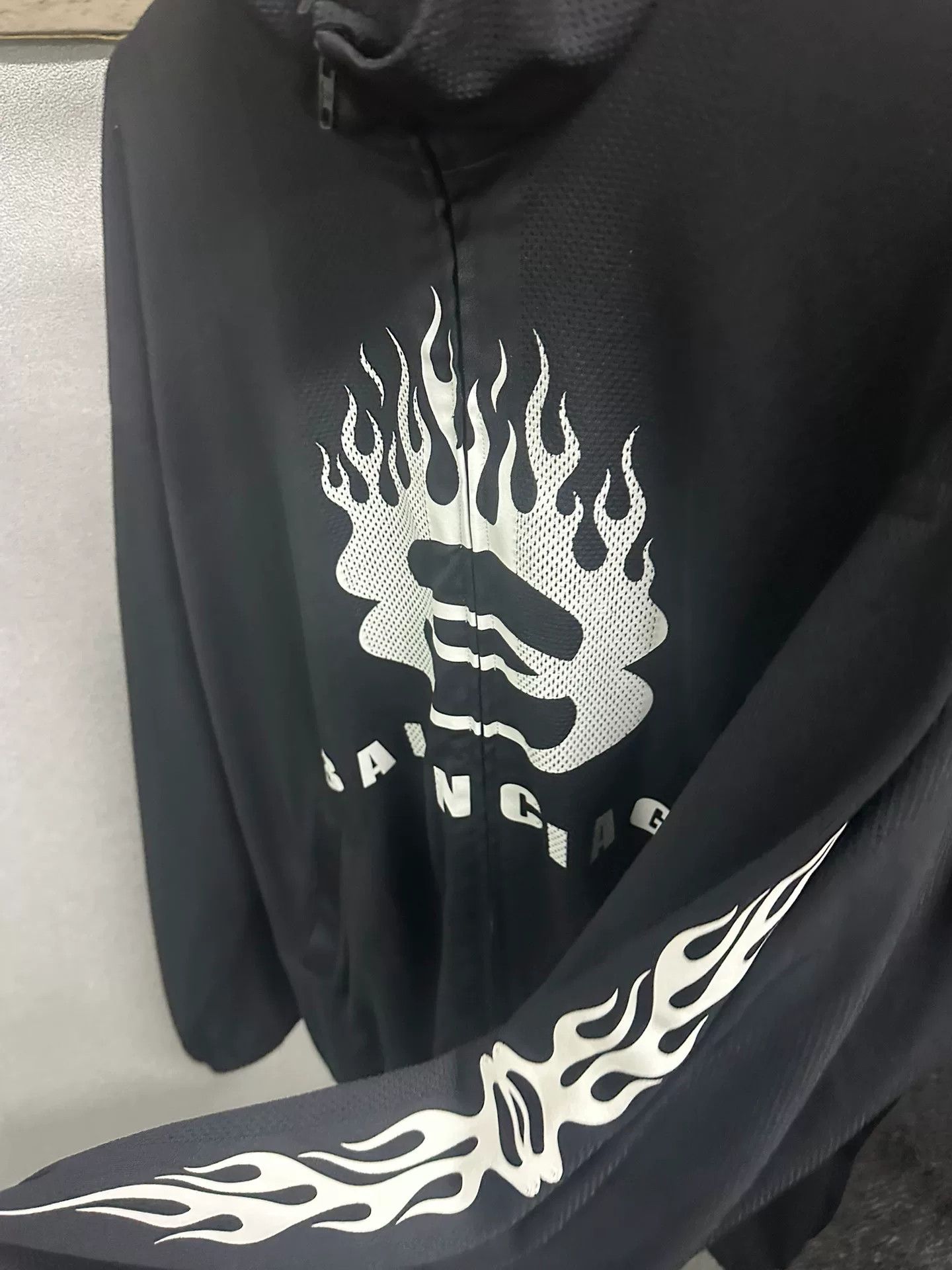 Balenciaga Balenciaga Flame Mesh Jacket Size US M / EU 48-50 / 2 - 2 Thumbnail