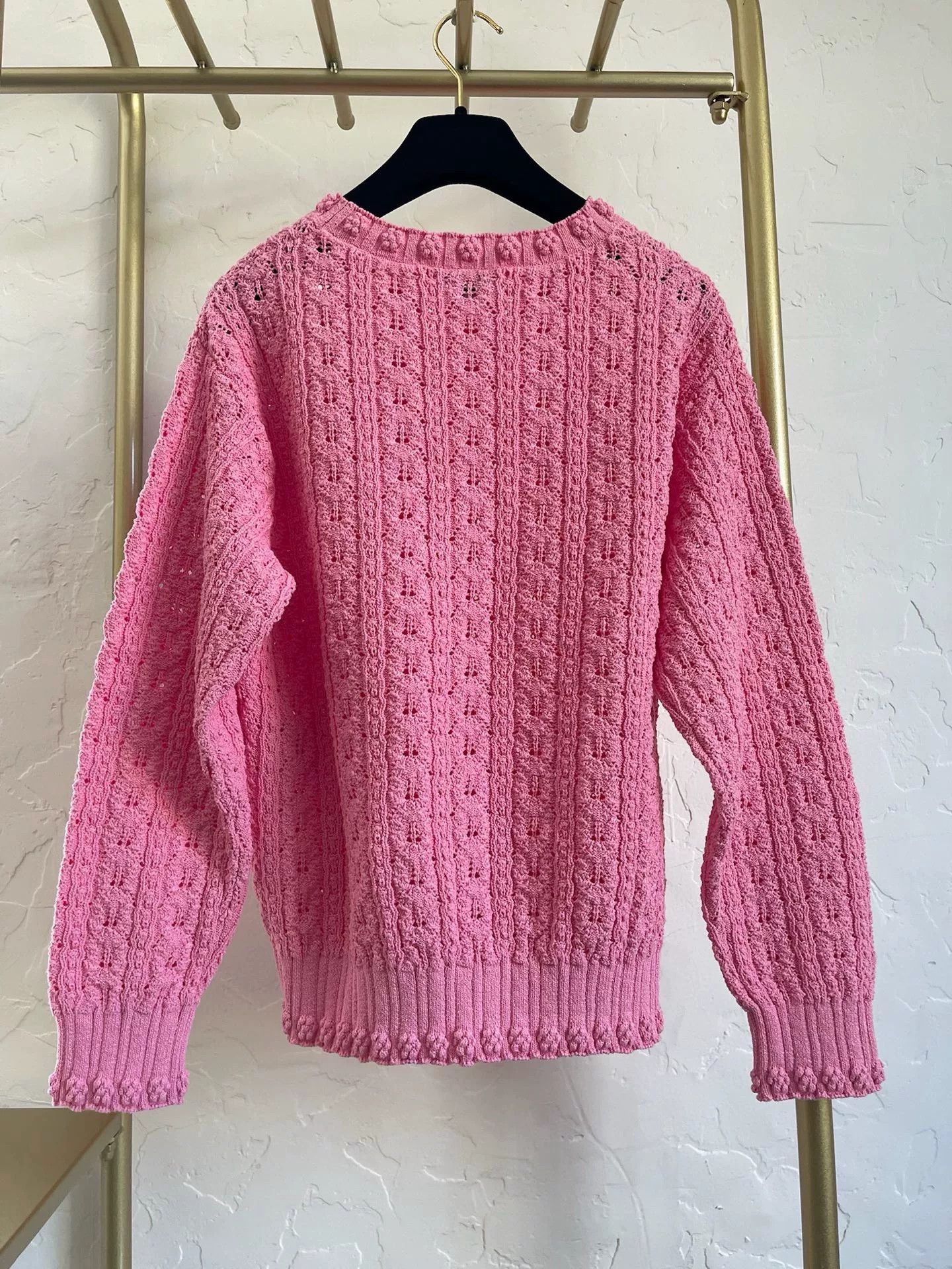 Chanel Chanel 2024 Pink Knit Sweater FR34 Size US XS / EU 42 / 0 - 2 Thumbnail