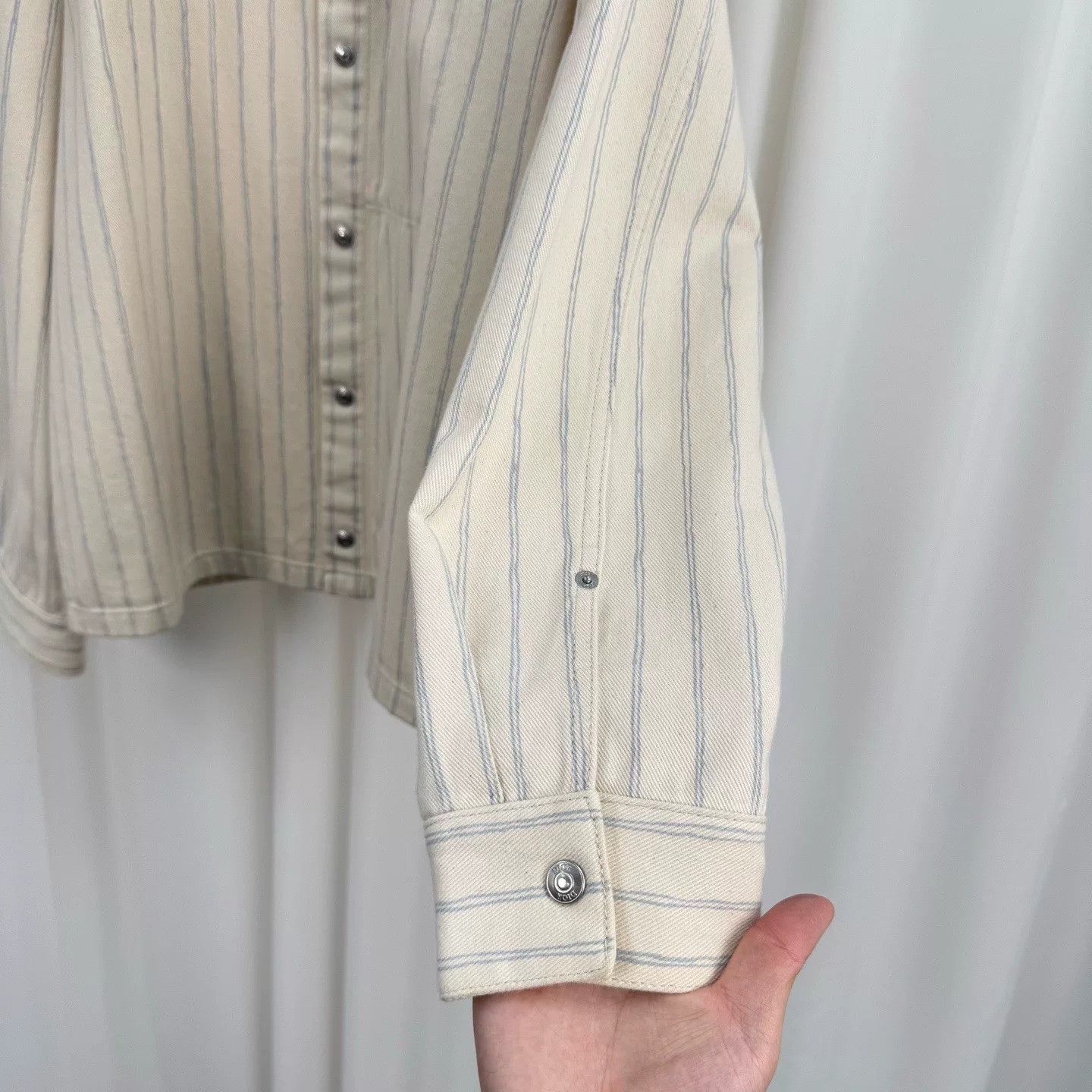 Dior Dior 25 Beige Striped Denim Jacket Size US M / EU 48-50 / 2 - 4 Thumbnail