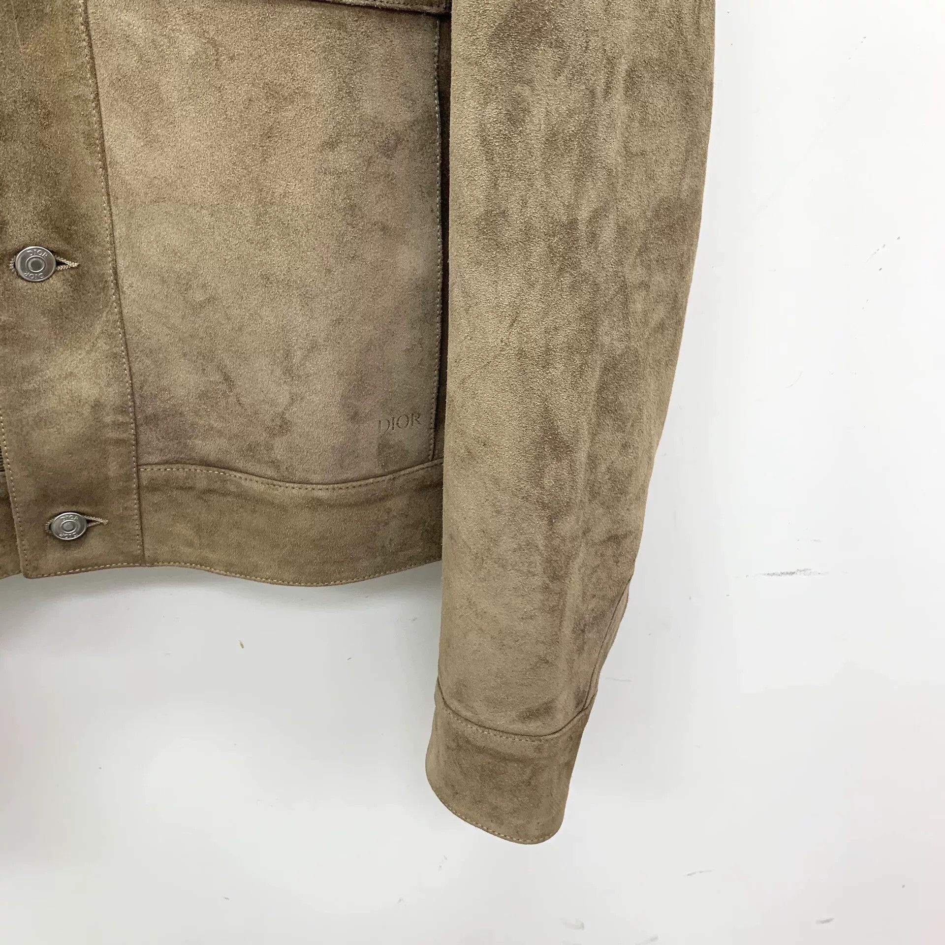 Dior Dior Beige Leather Collar Single-Breasted Jacket Size US L / EU 52-54 / 3 - 4 Thumbnail