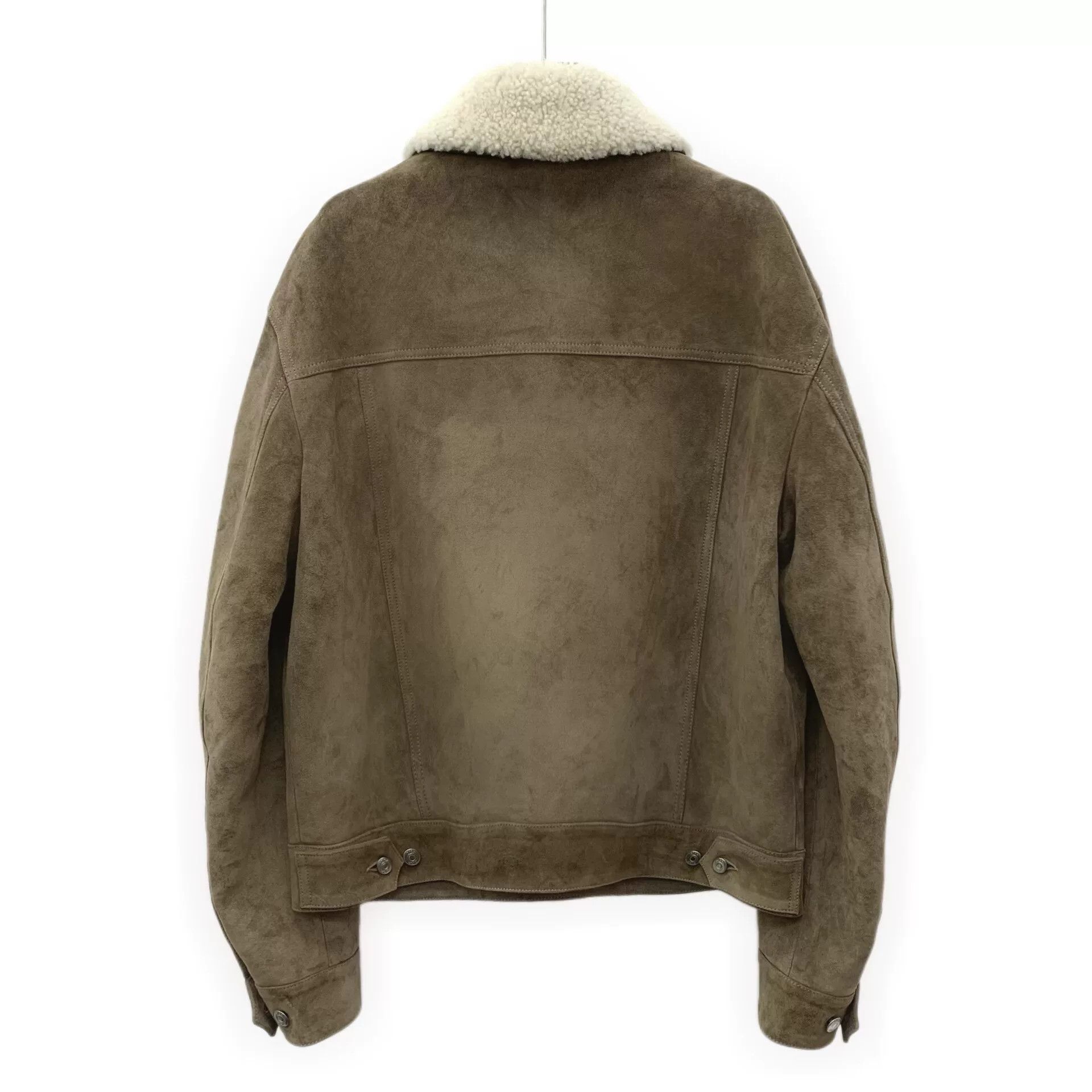 Dior Dior Beige Leather Collar Single-Breasted Jacket Size US L / EU 52-54 / 3 - 2 Thumbnail